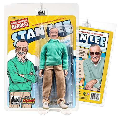Figures Toy Company Stan Lee Retro 8 Inch Action Figure: Green Sweater Version