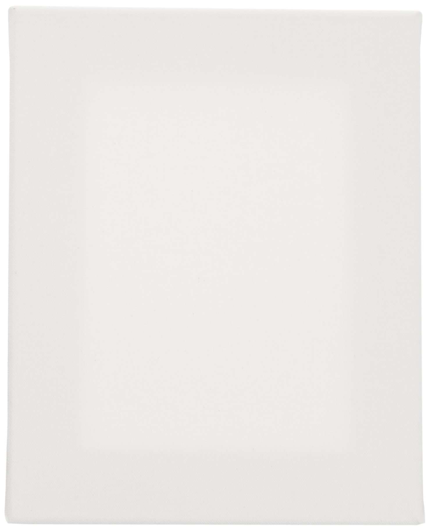 TARA Stretched Back Stapled Cotton Canvas, 8 x 10 Inches, White, Pack of 3
