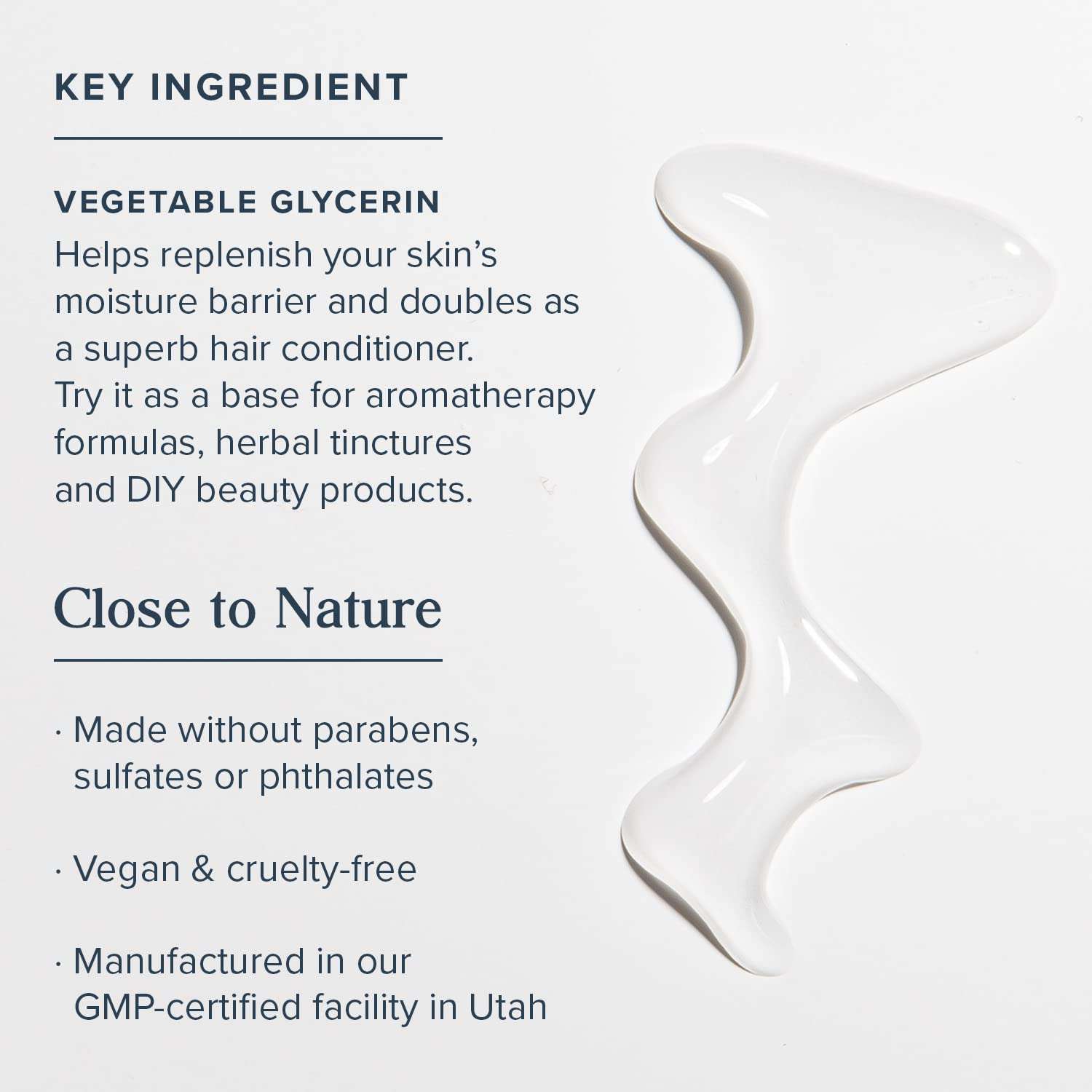 Heritage Store Vegetable Glycerin Soothing Moisturizer, Oil Free Hydration for Skin Care, Hair Care, Face & Body, DIY Beauty Products & More, Soothes & Softens, Made Without Parabens, Vegan, 8oz 5