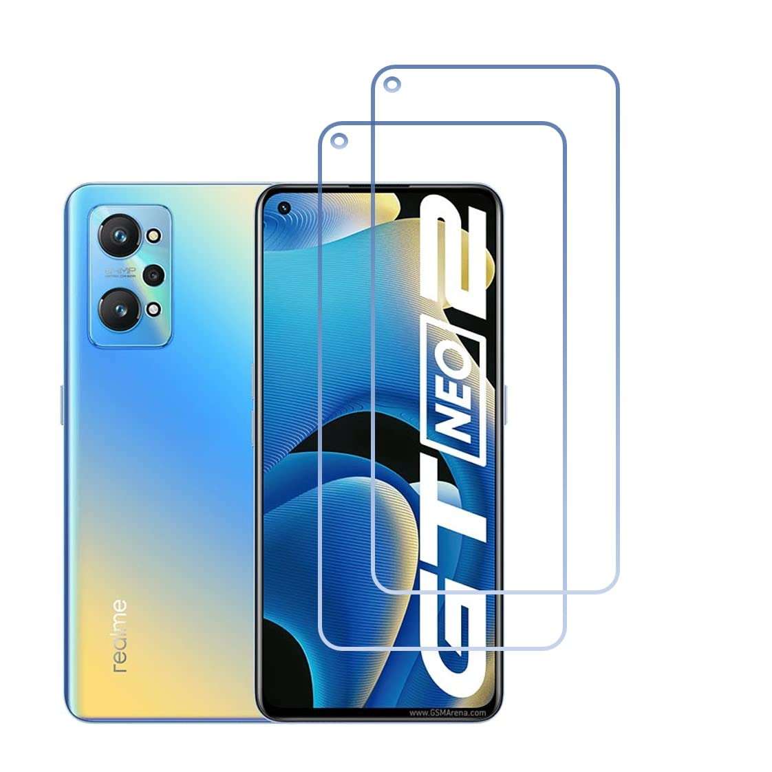 DVTECH? (Pack of 02) 9H Ceramic Matte Flexible Unbreakable Scratch resistance Screen protector for Realme GT Neo2 (Not a Tempered glass) 1