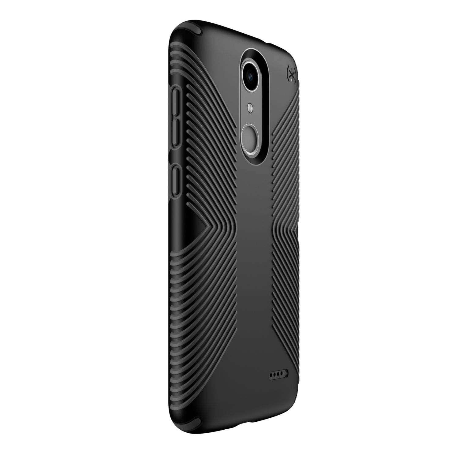 Speck Products Compatible Phone Case for ZTE Blade Spark, Presidio Grip Case, Black/Slate Grey 3
