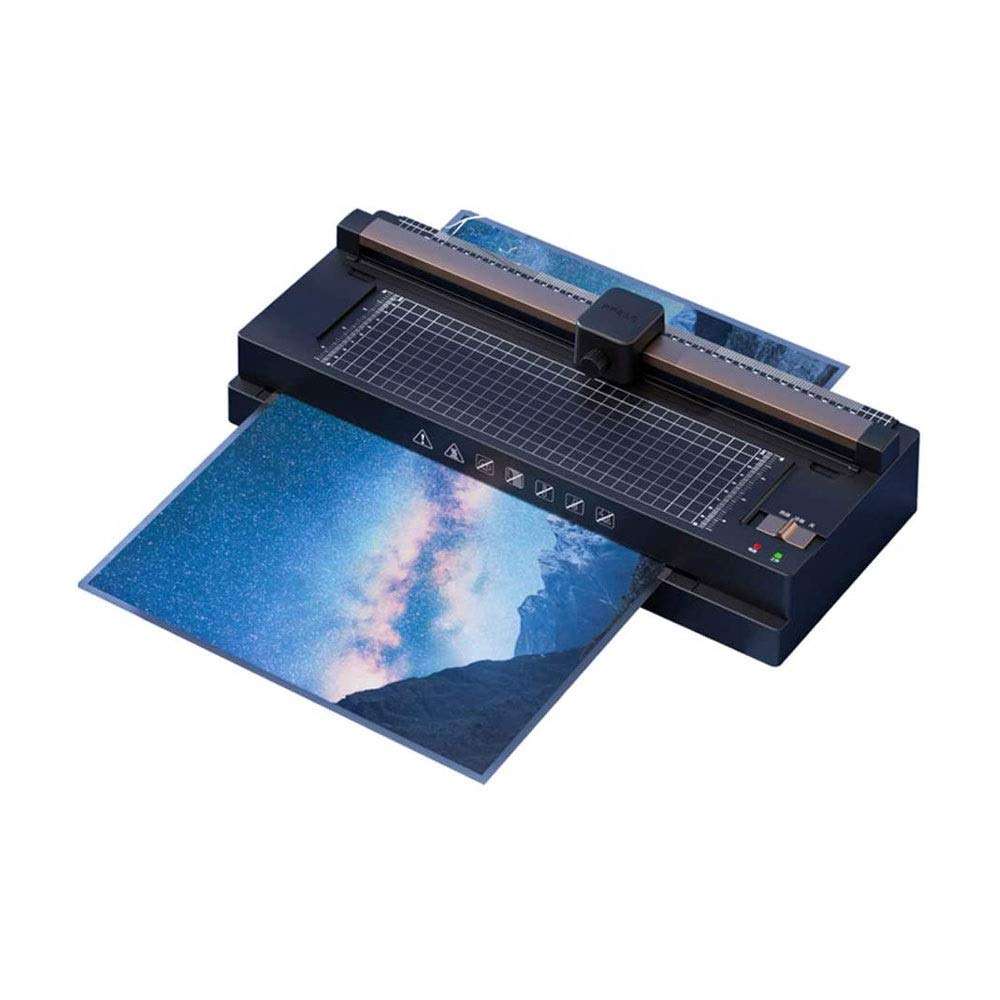 LKNJLL Laminator for A3/A4/A6, 13 Inch Thermal Laminator Laminating Machine with 50 Pouches for Office Home Use, Paper Trimmer and Corner Rounder 1
