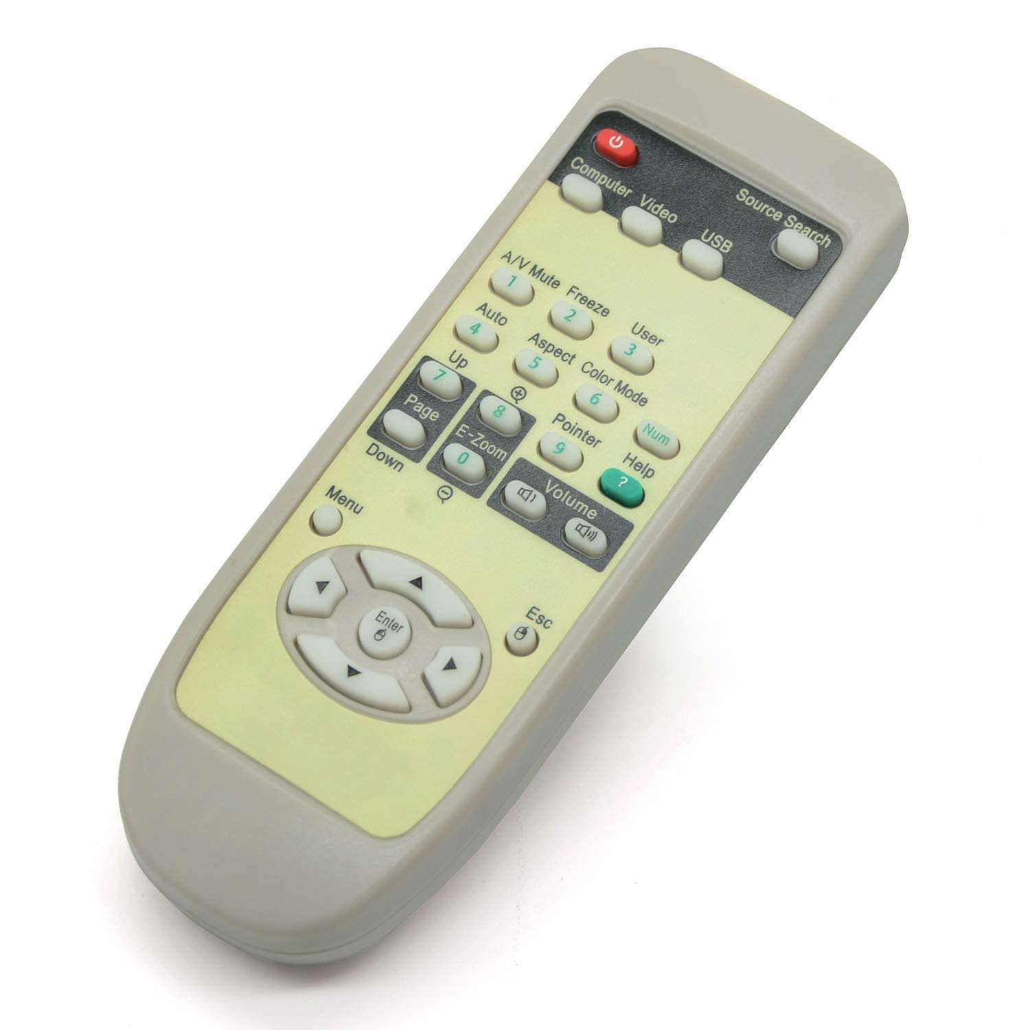 ESolid 1515068 1515069 for Epson PowerLite 1220 1260 S7 S9 W7 X9 VS200 EB- S7 S8 S9 W7 W8 W9 X19 X72 EX31 EX51 EX5200 EX3200 EX71 EX7200 Projector Remote Control Replacement Controller 3