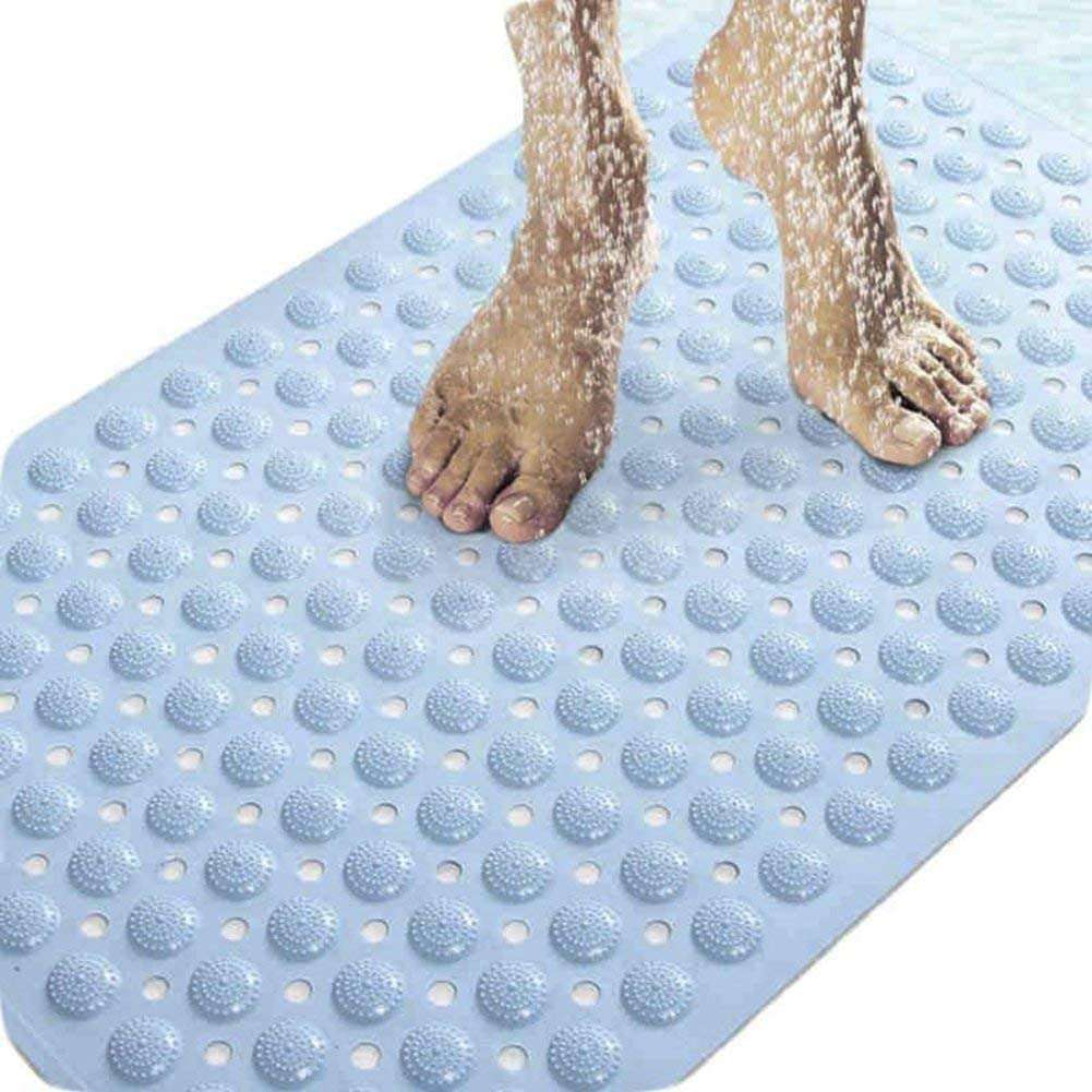 VDHJA� Non-Slip Bath Mat for Toilet, Kitchen, Bathroom, Shower with Anti Slip Suction Cups - 70 x 37cm. 1