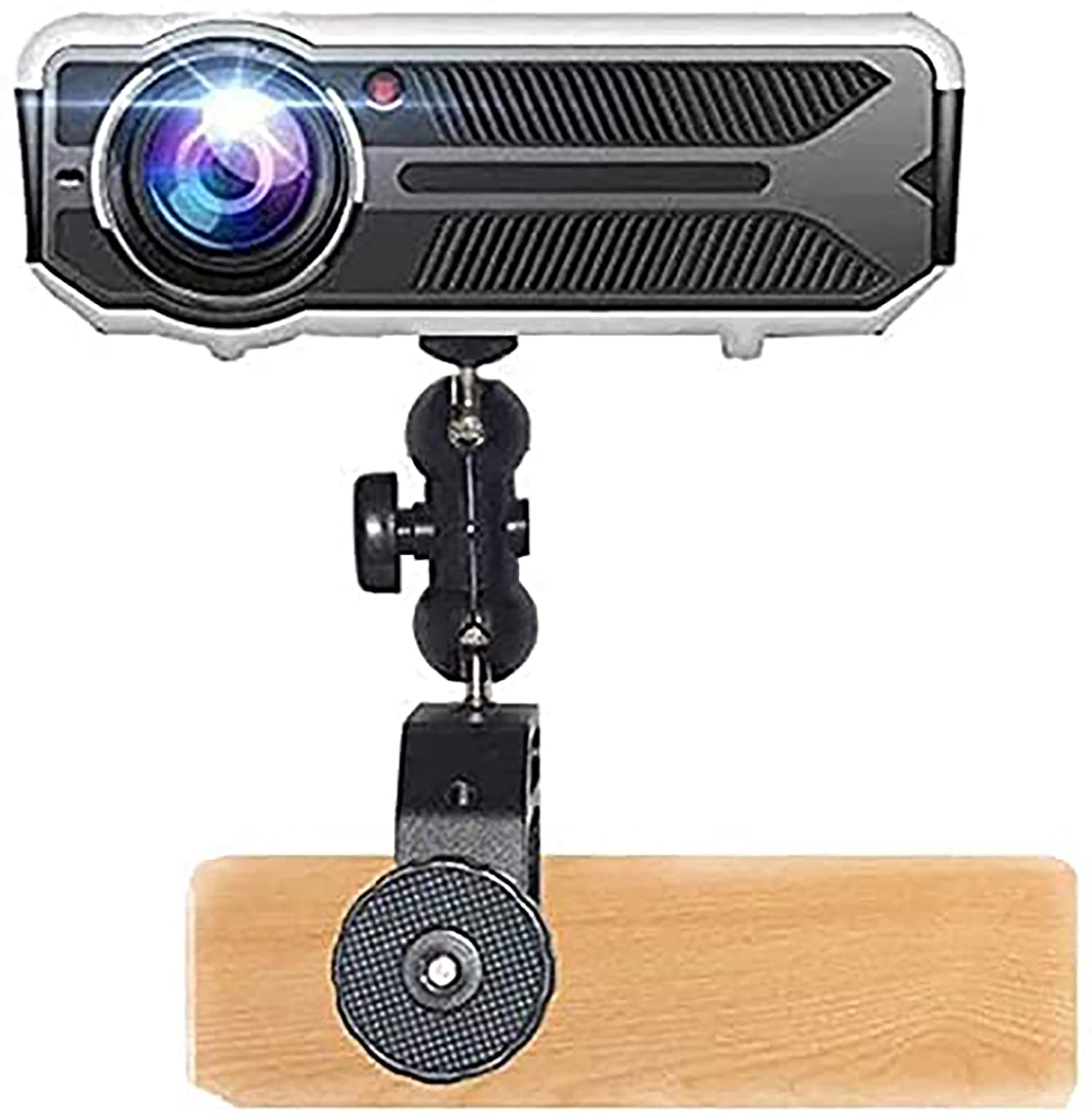 Mini Projector Mount, Angle Adjustable Clamp Mount Stand Projector Magic Articulated Mount Projector Clamp Mount Mini Projector Mount Magic Arm Bed Side Projector Clamp for Mini Camera Projector... 6