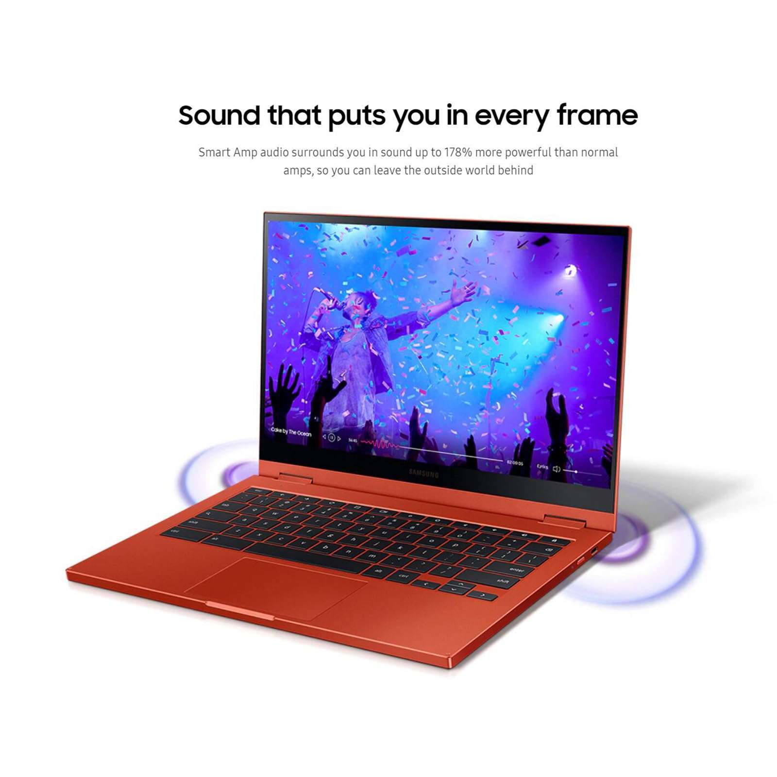 SAMSUNG Galaxy Chromebook Google Laptop Touchscreen Stylus Pen - 13.3 FHD QLED Display - i3-10110U - Backlit Keyboard - Wi-Fi 6 - USB C - Fingerprint (8GB RAM| 128GB Storage) 3