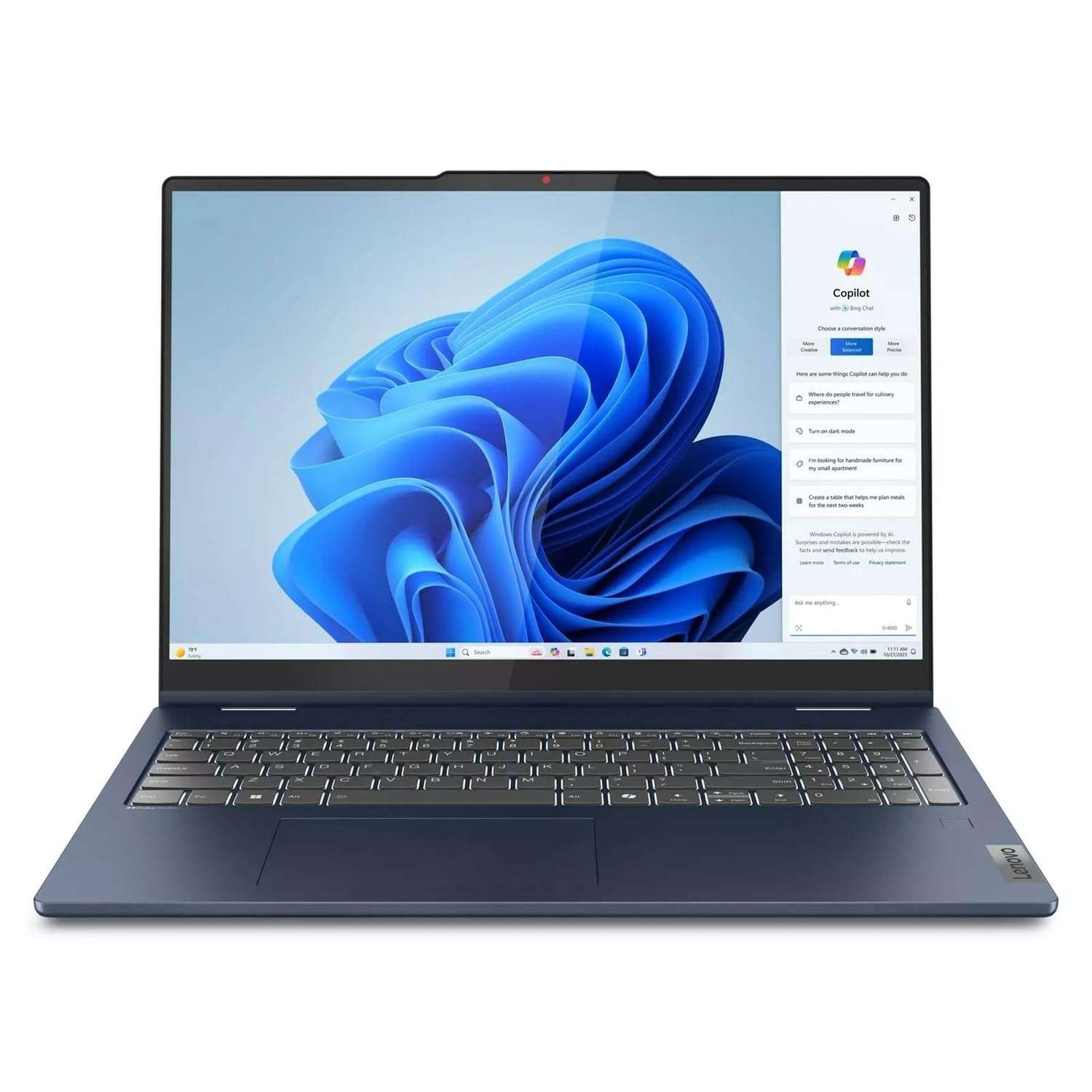 Lenovo IdeaPad 5 2-in-1 Laptop, 16" WUXGA Touchscreen, Ryzen 5 8645HS (Beats i7-1355U), 16GB DDR5, 1TB PCIe SSD, WiFi 6, FP Reader, Backlit KB, Keypad, Type-C/DP, 3-in-1 Essential Bundle, Win 11 5