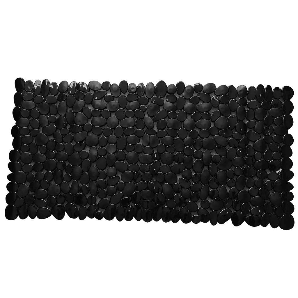 Hansi Nonslip Bathroom Bath Mat Rectangular Shower Mat Kitchen Hotel Carpet Black 1