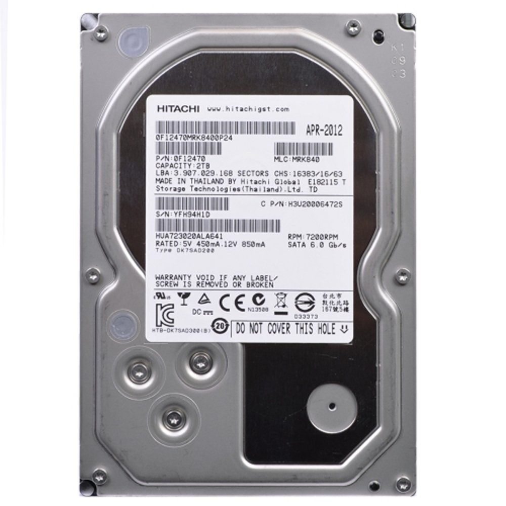 Hgst - imsourcing 0f12470 2tb Ultrastar 7.2k RPM 64mb