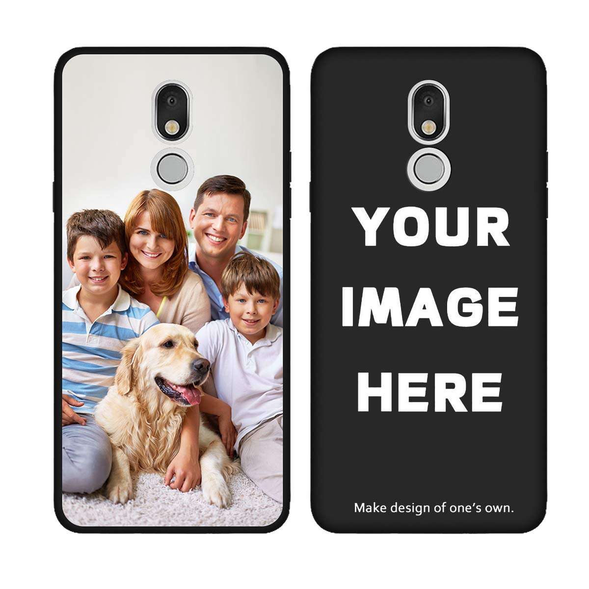 Styletify Personalized Photo Case for LG Stylo 5, Custom Picture Phone Case Shockproof Silicone Case Soft Candy Cases Black Protective Phone Cover Customized Gift Birthday Mother's Day Xmas 1