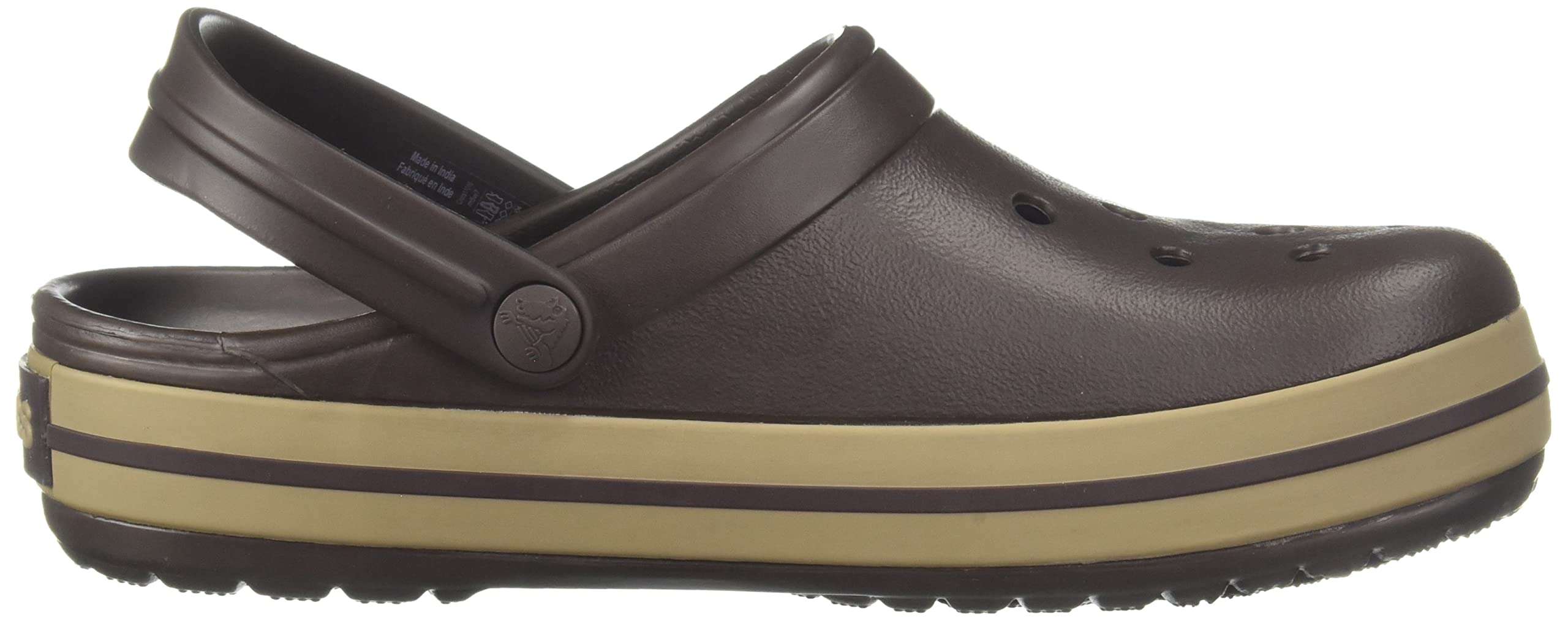 crocs Unisex-Adult Crocband Espresso/Khaki Clog - 4 UK Men/ 5 UK Women (M5W7) (11016-22Y) 5