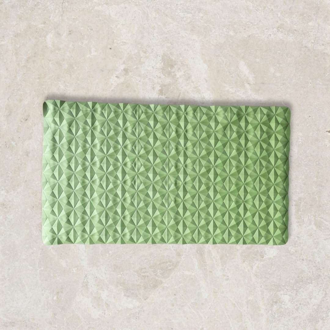 LivUp Non-Slip Waterproof Bathroom Floor Mat – Soft Rubber Bathtub & Shower Mat with Strong Suction Cups, Anti-Fatigue Rectangular Design (Green) 5