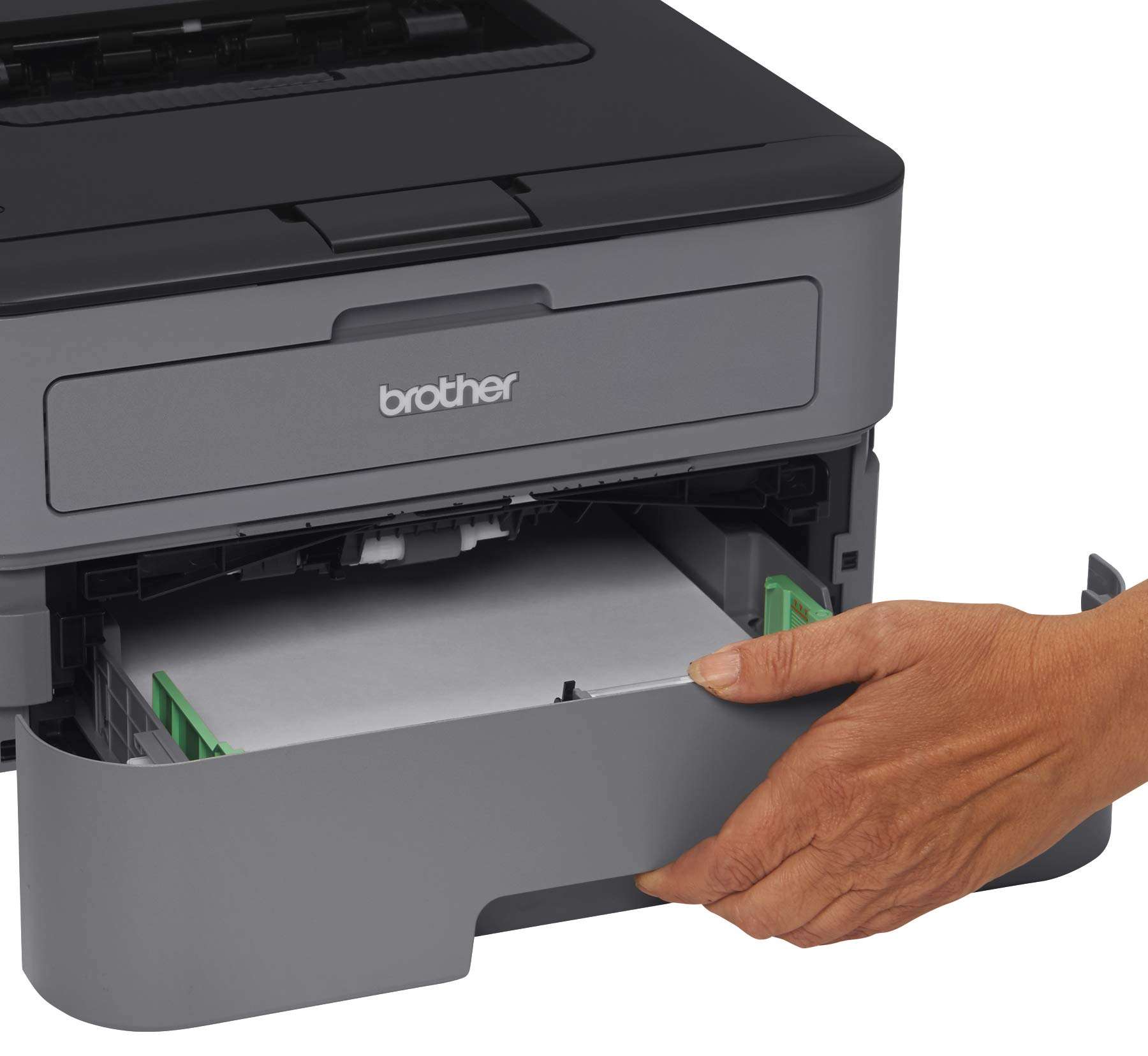 Brother_HL-L2300D Monochrome Laser Printer with Duplex Printing - Business Office Bundle - up to 2400 x 600 Resolution - 27 ppm Print Speed - BROAGE 6 Feet USB Printer Cable + 64GB Flash Drive 5