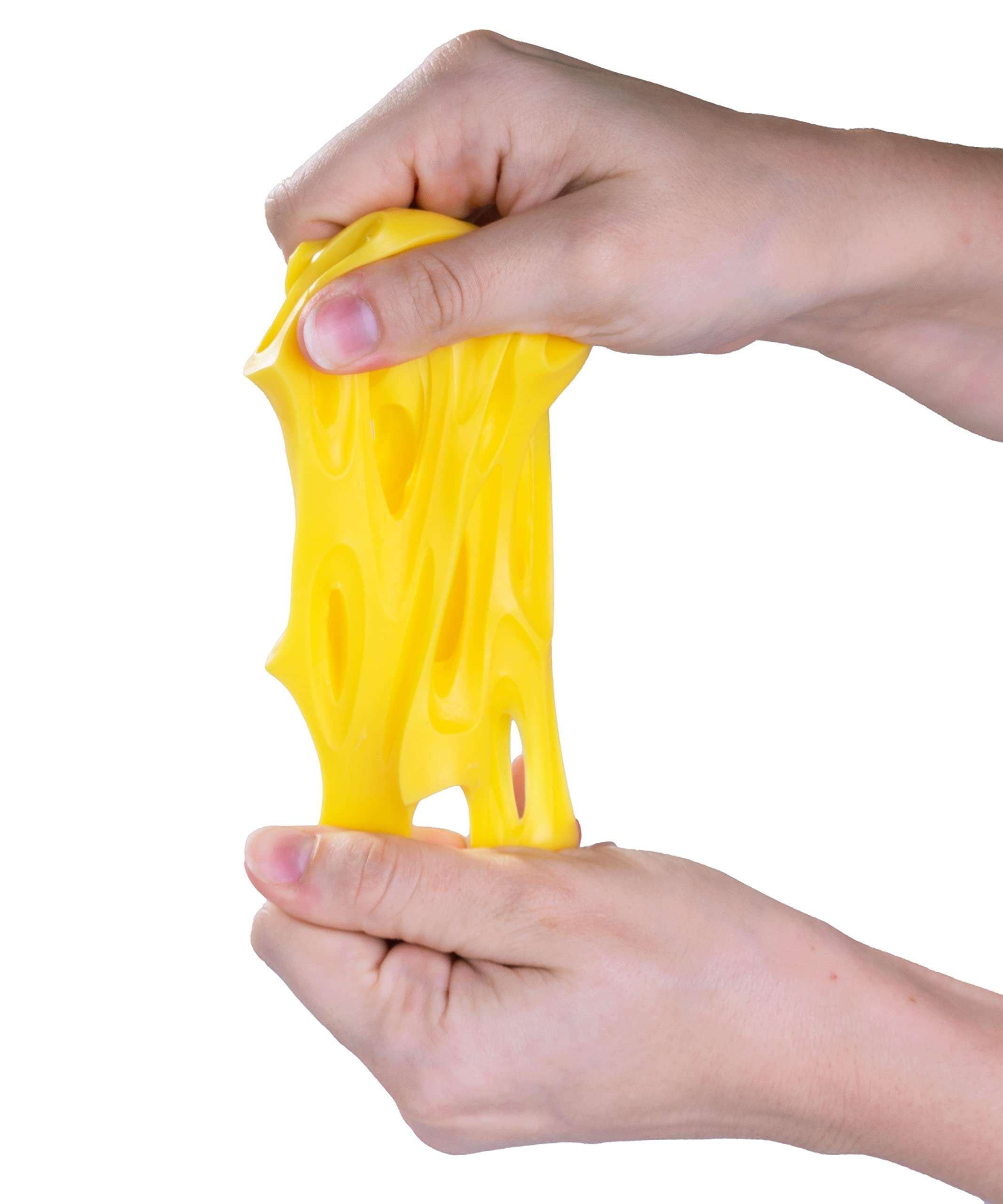 Play Visions Stretchy Mice and Cheese Toy - 2 Squishable Figures And Cheese Block - Stress Busting Fidget Toy 4