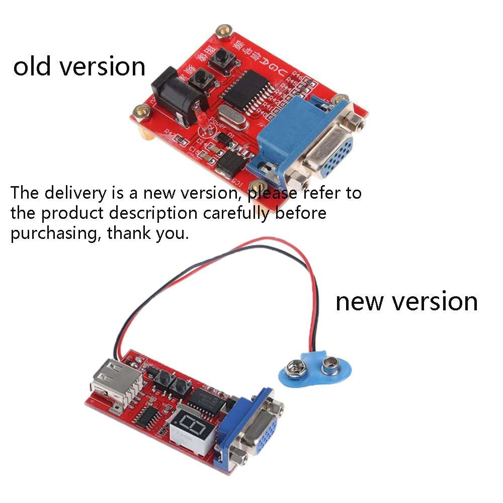 Acxico 1Pcs VGA Signal Generator LCD Display Tester Repair Tool 7V-12V Power Input 2
