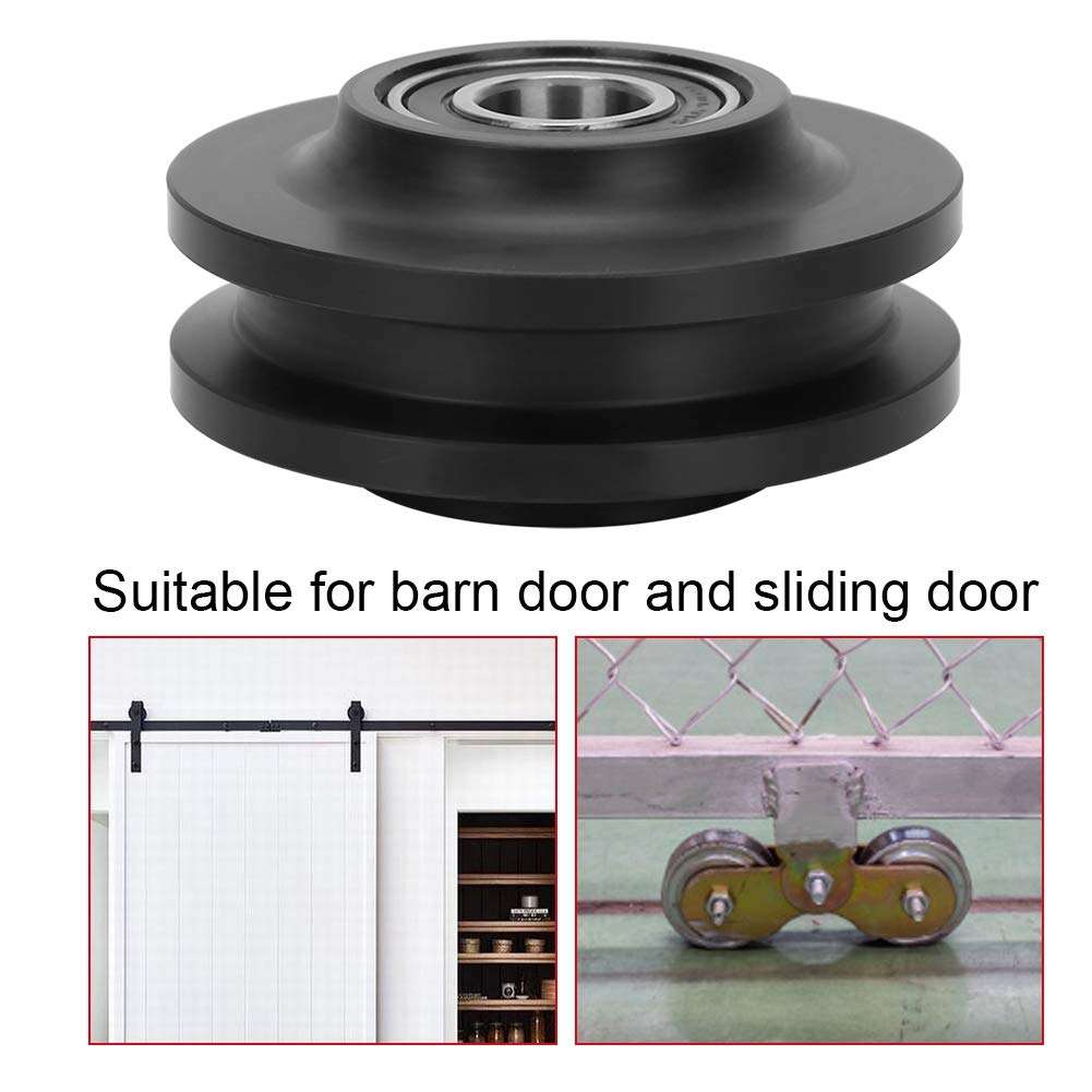 Ita Nest Sliding Barn Door Wheel Carbon Steel Sliding Door Hanging Rail Door Pulley Wheel Hardware Fittings for Barn Door 3