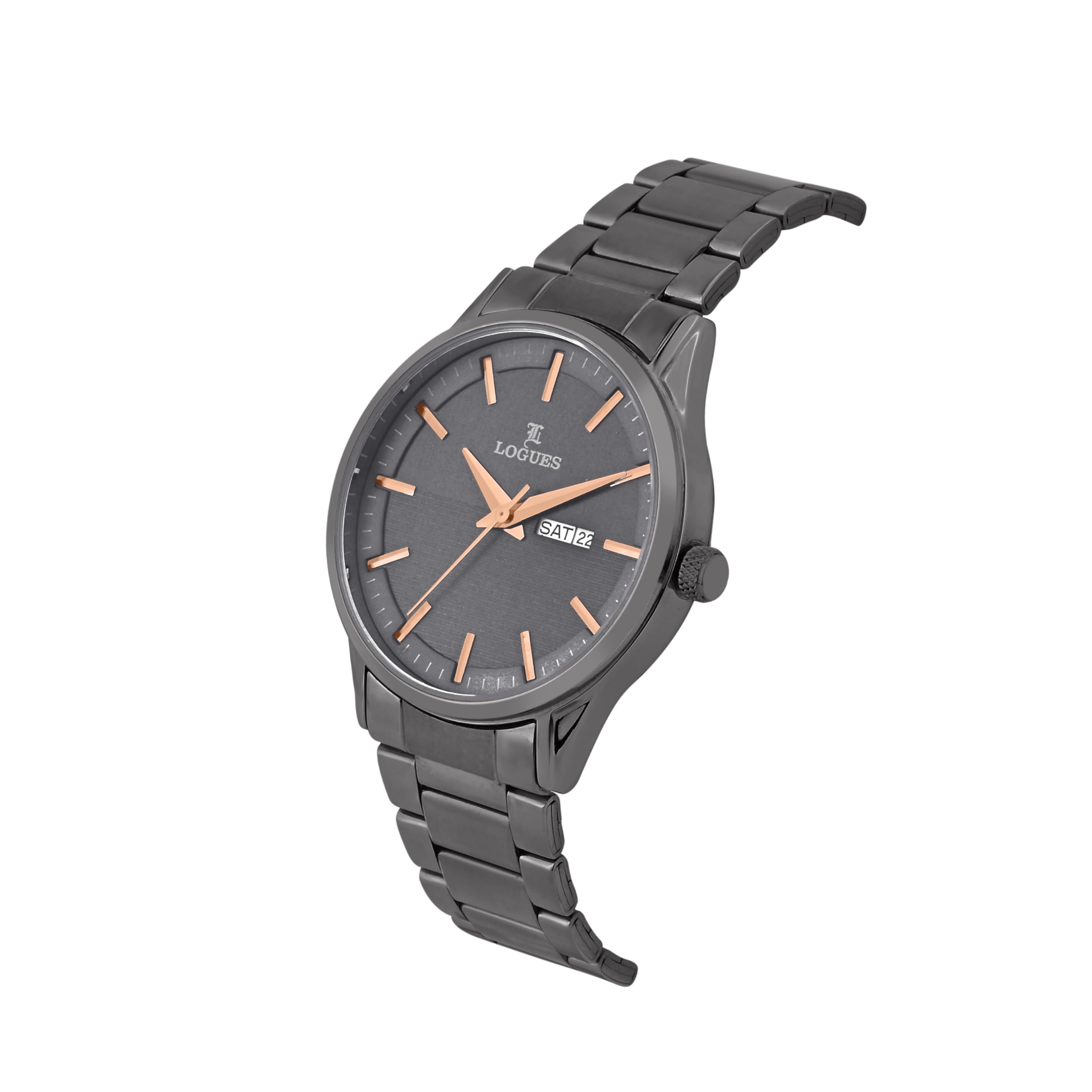 L LOGUES Analog Grey Dial Men's Watch - G 4143 QMD-27 | 3 ATM Water Resistant | Stylish Timepiece for Him 3