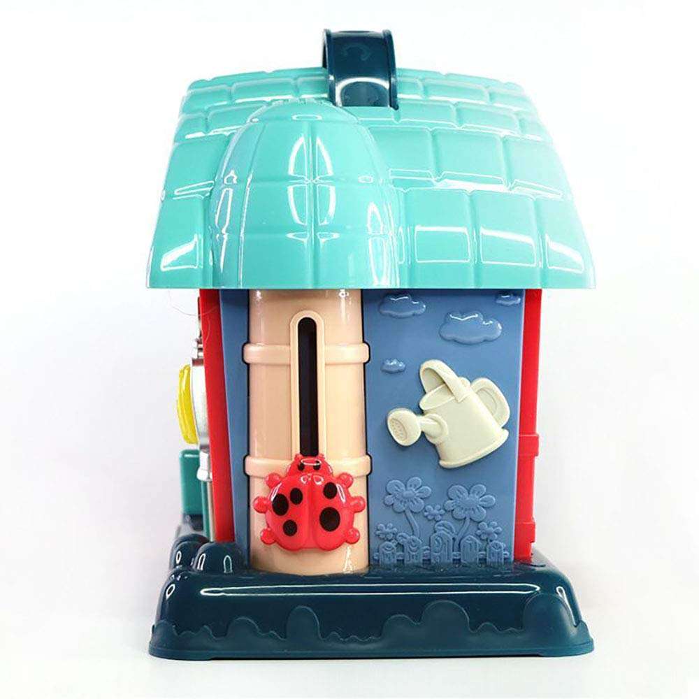 CUTIE PUMPKIN Musical Activity Cube，Toddler Kids Electronic Educational Learning Toy with Lights Nursery Rhyme Story and Music，Peekaboo Toy Early Skill Development Gift 18 Months Infants（Green） 3