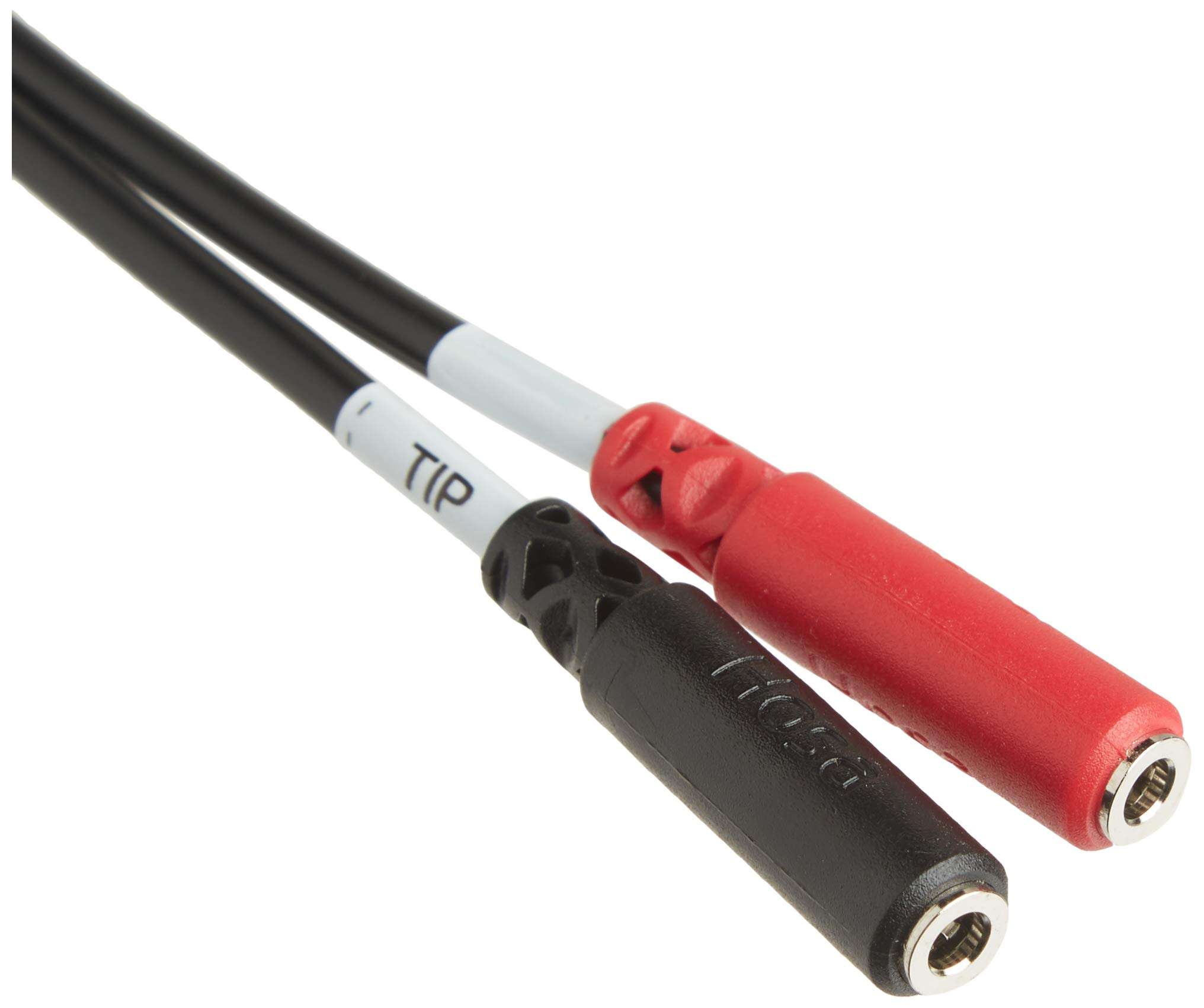 Hosa YMM-261 3.5 mm TRS to Dual 3.5 mm TSF Stereo Breakout Cable, Black 4