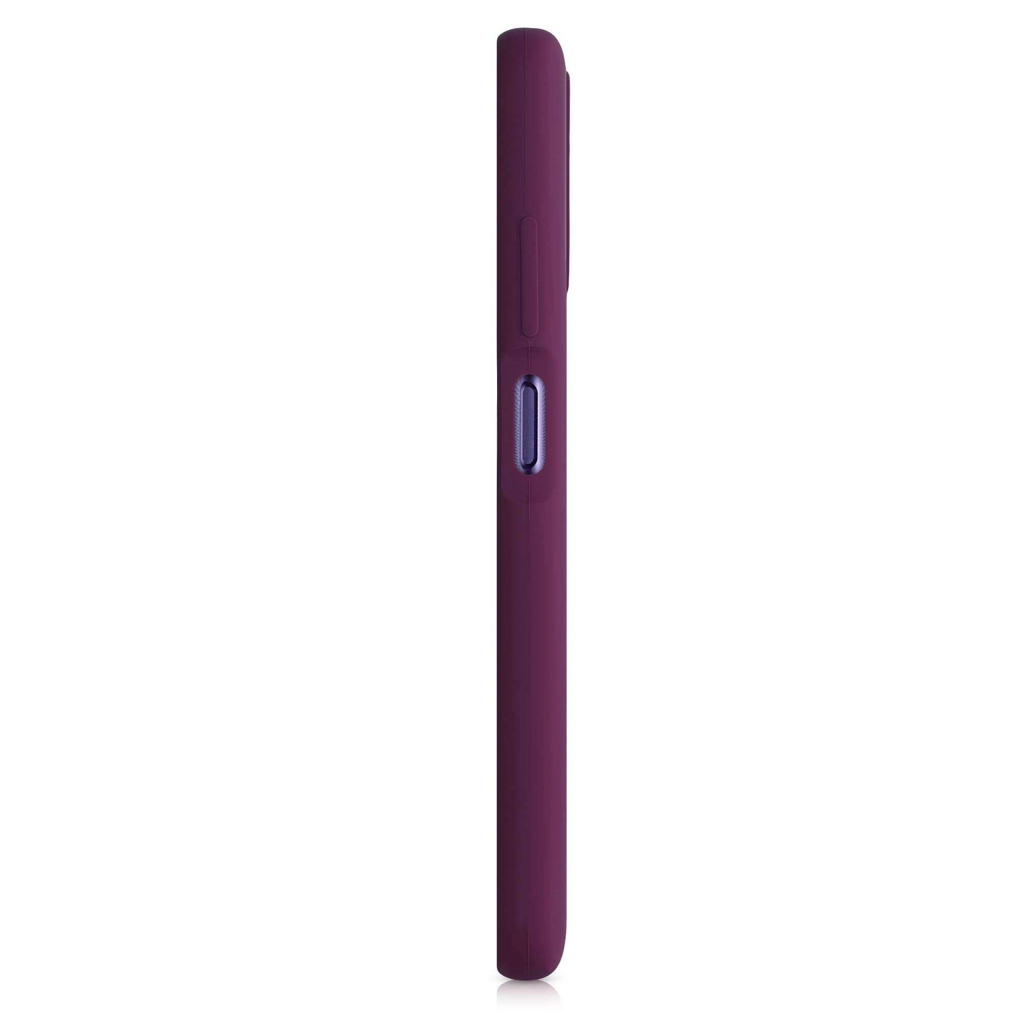 kwmobile TPU Silicone Case Compatible with Xiaomi Redmi Note 9T - Case Slim Phone Cover with Soft Finish - Bordeaux Violet 4