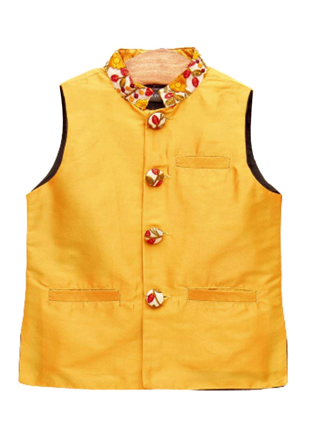 A.T.U.N. All Things Uber nice Baby-Boy's Solid Regular Pyjama Jacket Set (BJKP_Red-Amber 1-2 Years) 2