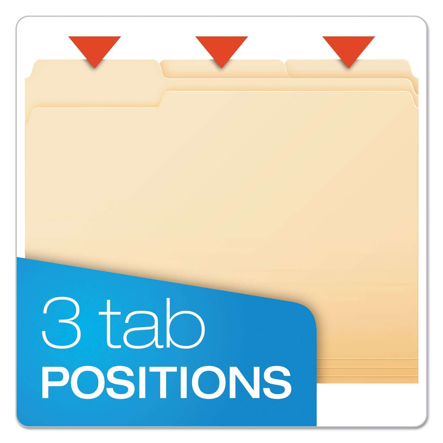 Pendaflex File Folders, Letter Size, 1/3 Cut, Manila, 100 per Box (752 1/3) 4