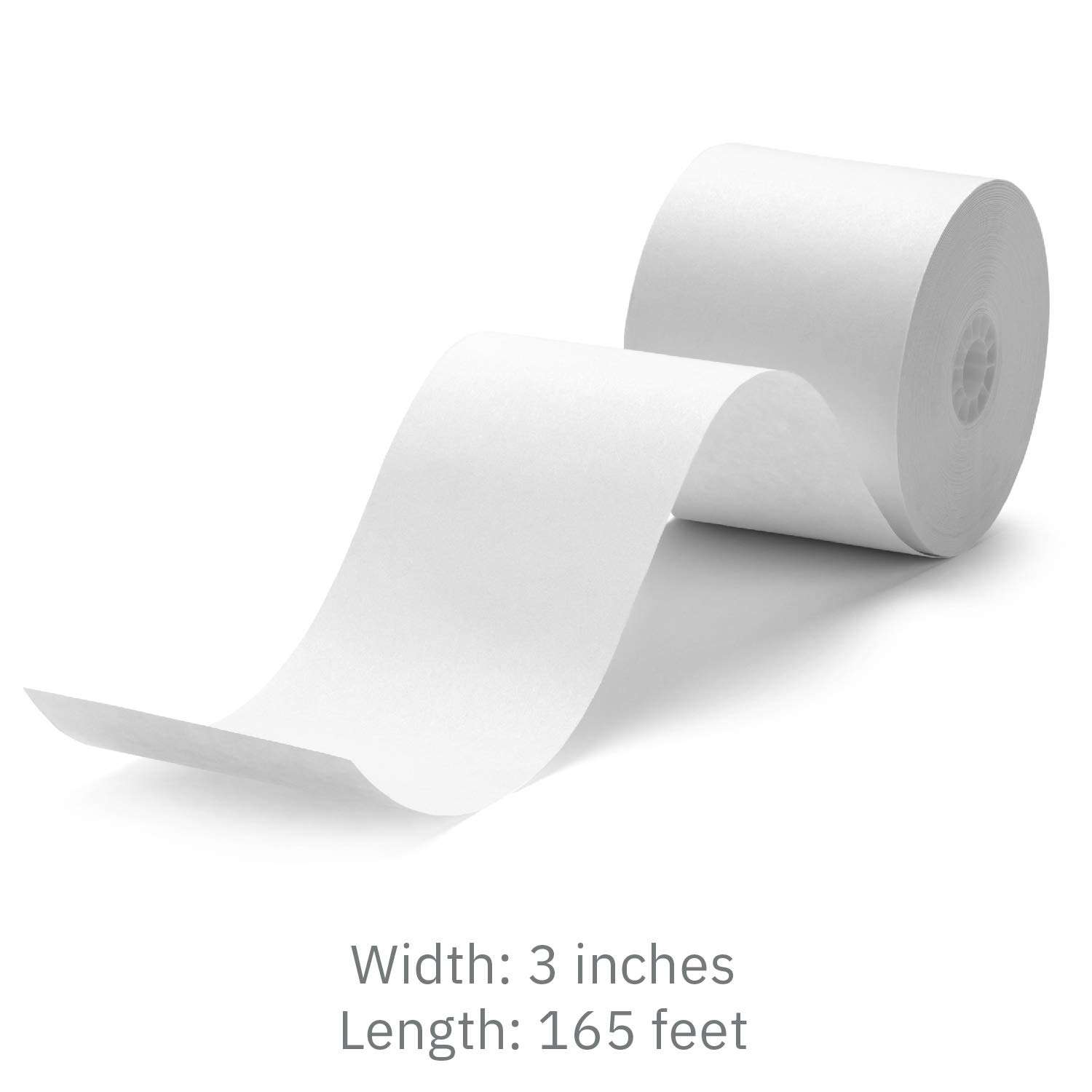 Clover White Bond Receipt Roll Paper for Star SP700 Printer - 3" x 165' (12 Rolls) 6