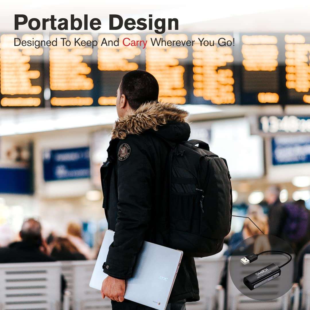 Match LB-Link USB 2.0 to 100 Mbps Ethernet Network Adapter| LAN to USB Converter| Plug and Play 5