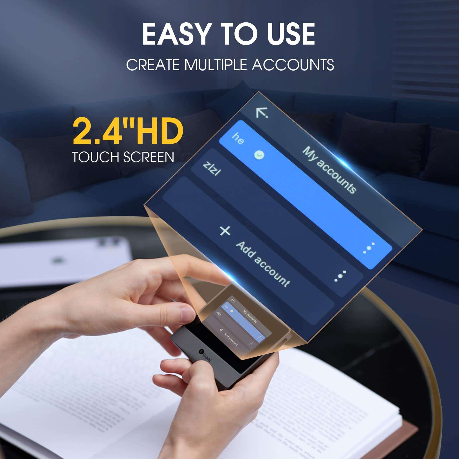 ELLIPAL Air-gapped Crypto Wallet - Titan Mini, 10000 Coins & Tokens, Anti-Tamper Cold Storage for BTC/XRP/ETH/XLM/USDT/LTC 5