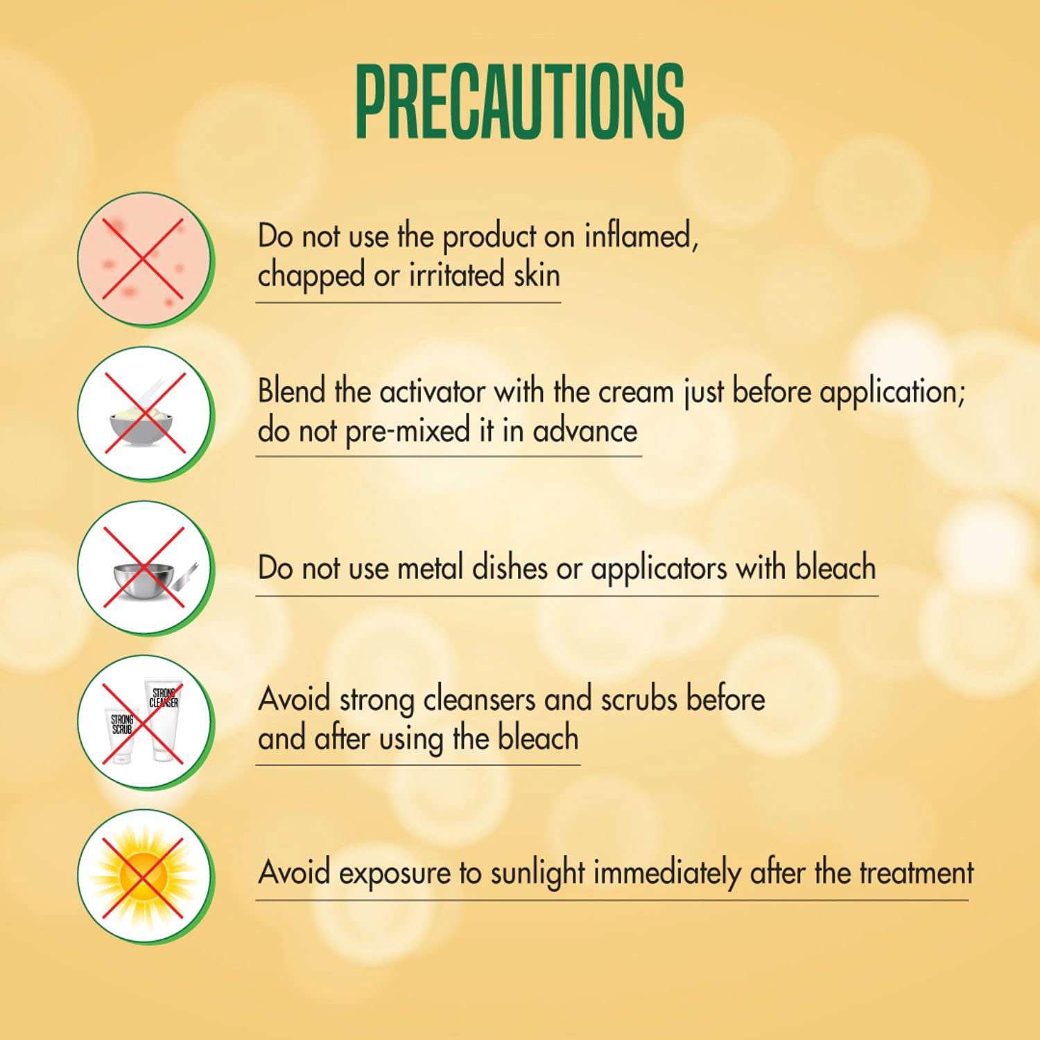 Nature's Essence Advanced Gold Creme Bleach, 210 gm 5