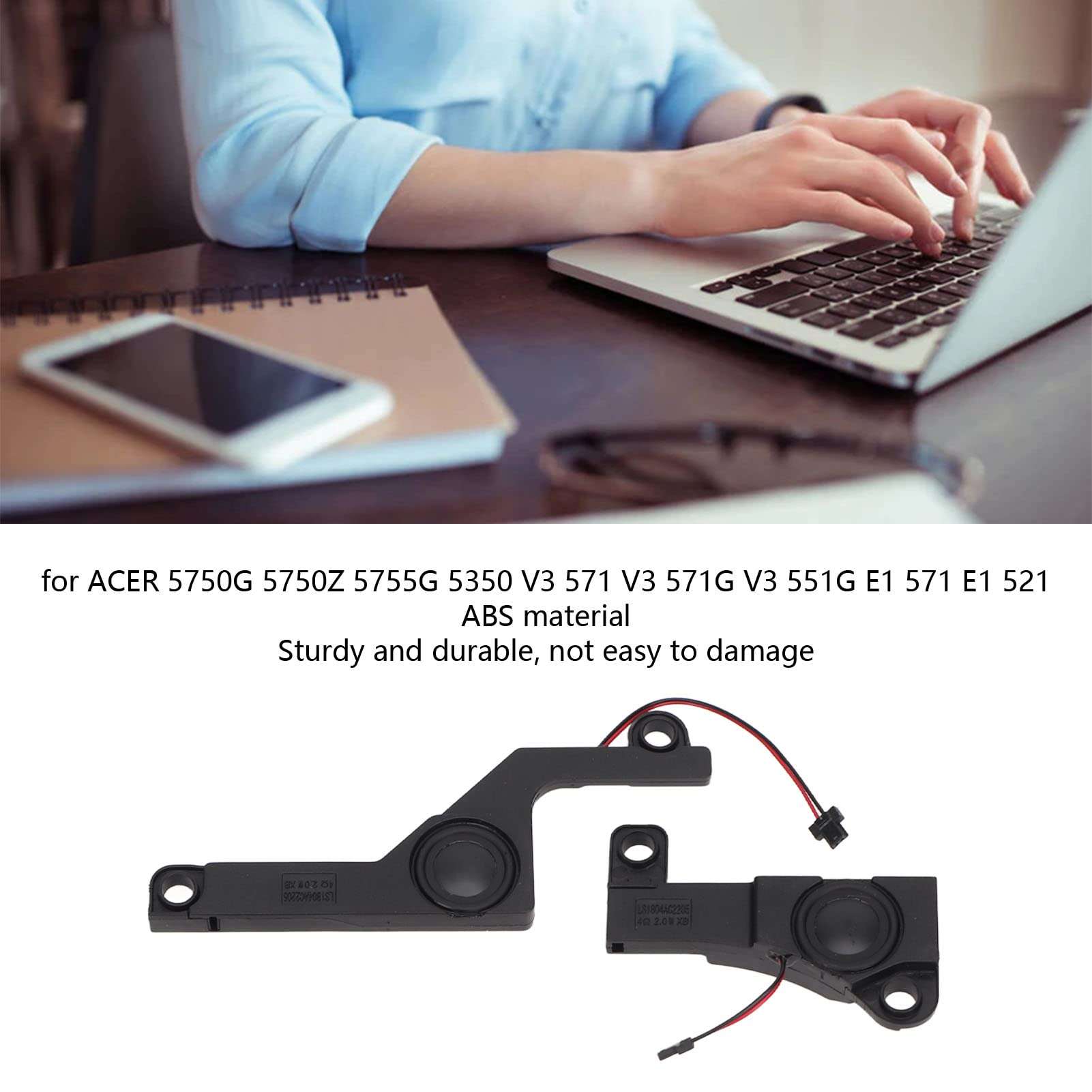 VINGVO Internal Speaker, ABS Material Internal Speaker Replacement for 5755G 5350 4
