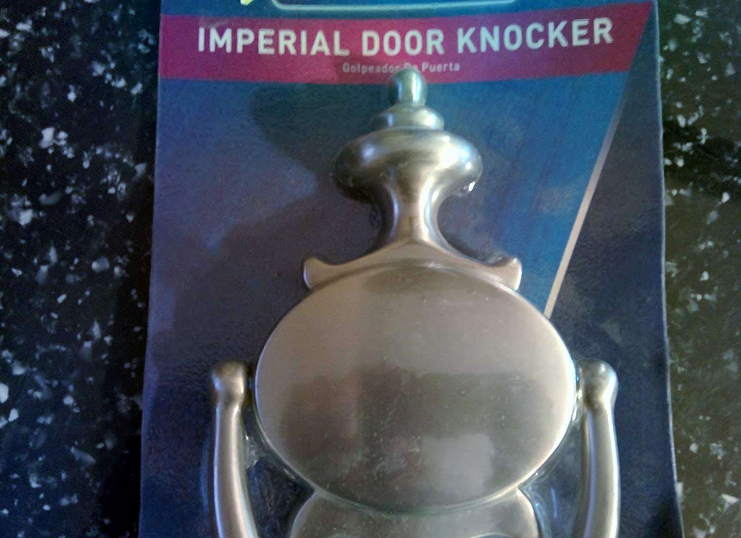 SCHLAGE LOCK CO 3107-619 11x5.5 DR Knocker, Satin Nickel 3