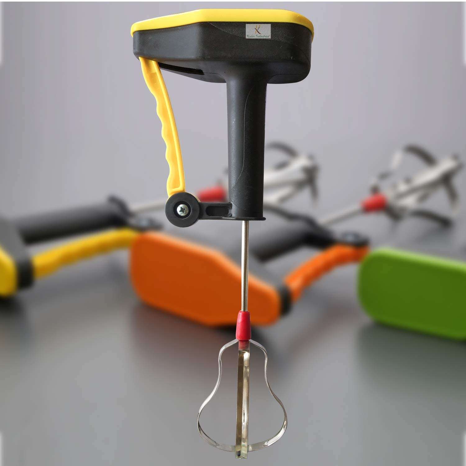 PRIVERA Power-Free Hand Blender and Beater in Kitchen Appliances with High Speed Operation (Egg and Cream; Milkshake; Soup; Lassi; Butter Milk Maker) (Orange) 5