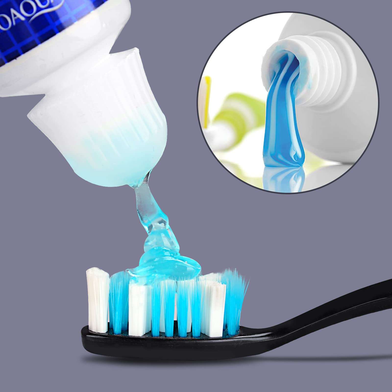 Linkidea 6 Pcs Self Closing Toothpaste Caps for Kids Adult, Silicone No Waste Toothpaste Saver Cap Dispensers (White) 5