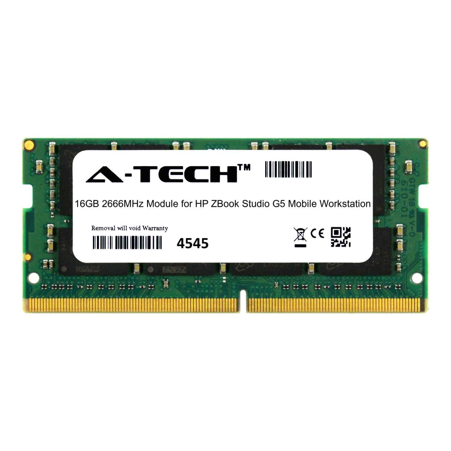 A-Tech 16GB Module for HP ZBook Studio G5 Mobile Workstation Laptop & Notebook Compatible DDR4 2666Mhz Memory Ram (ATMS378278A25832X1) 1