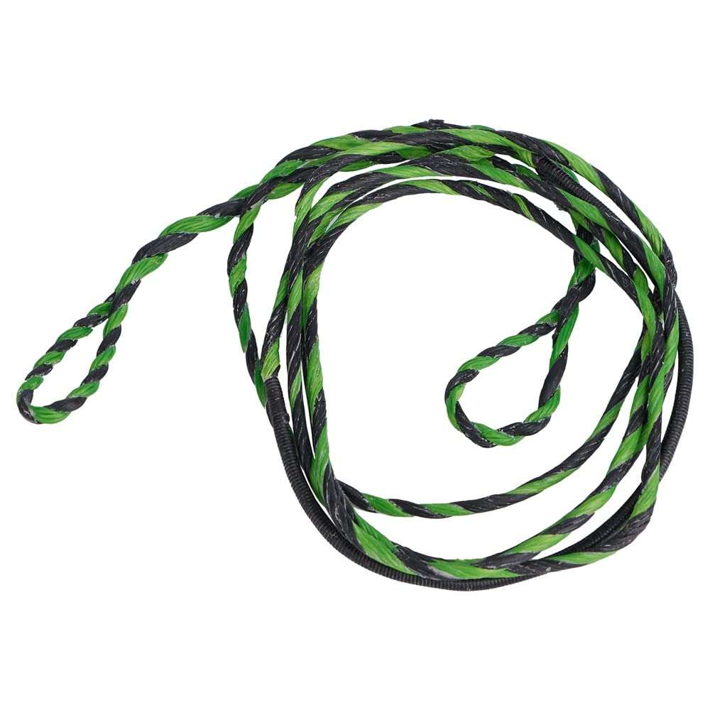 TOPARCHERY 53" Actual Length Mulcolor Flemish Fast Flight Plus Replacement Recurve Bowstring Bow String by Traditional Bow Archery Products (Black & Green) 1