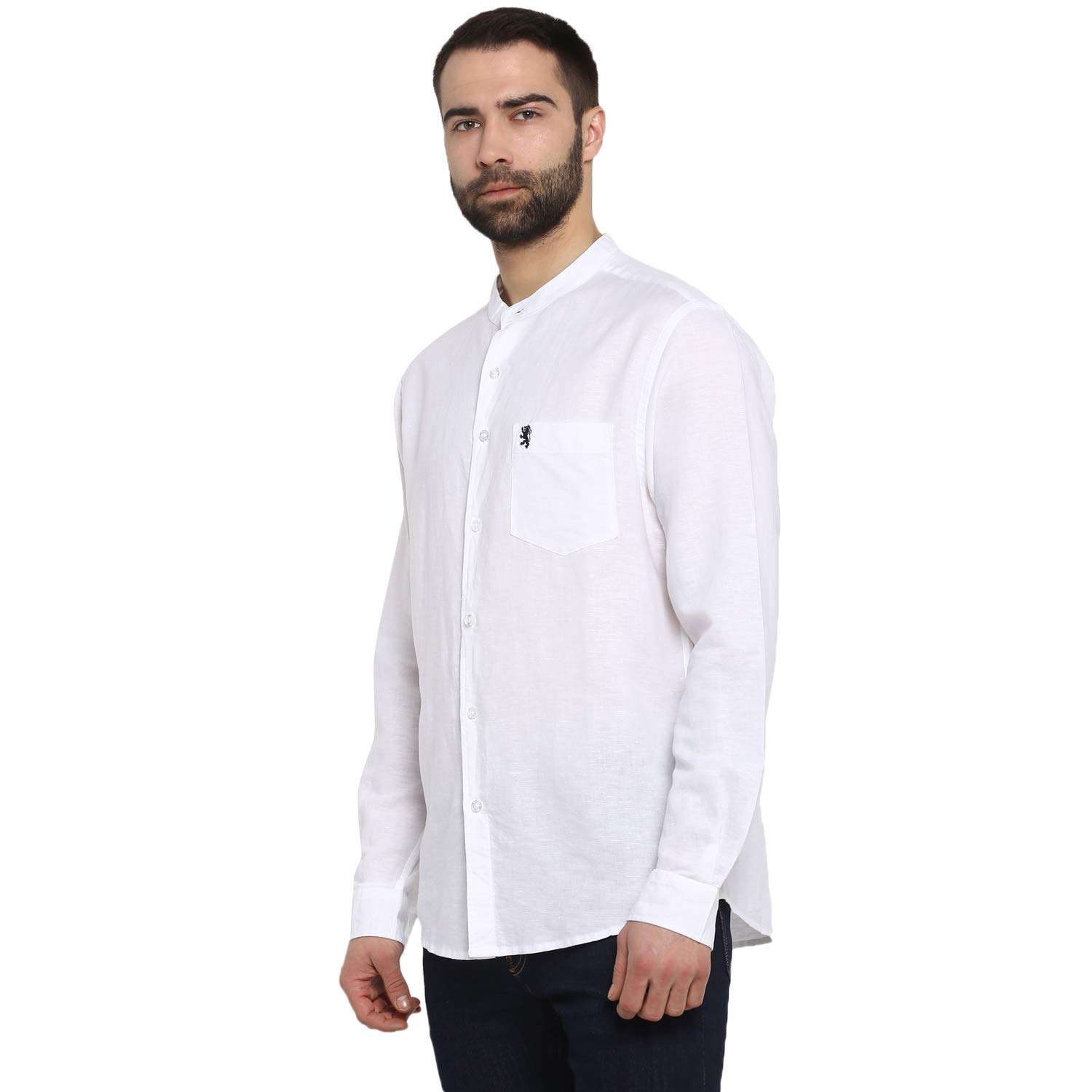 Red Tape Men's Solid Regular fit Casual Shirt (RFS0055_White_Small S) 2