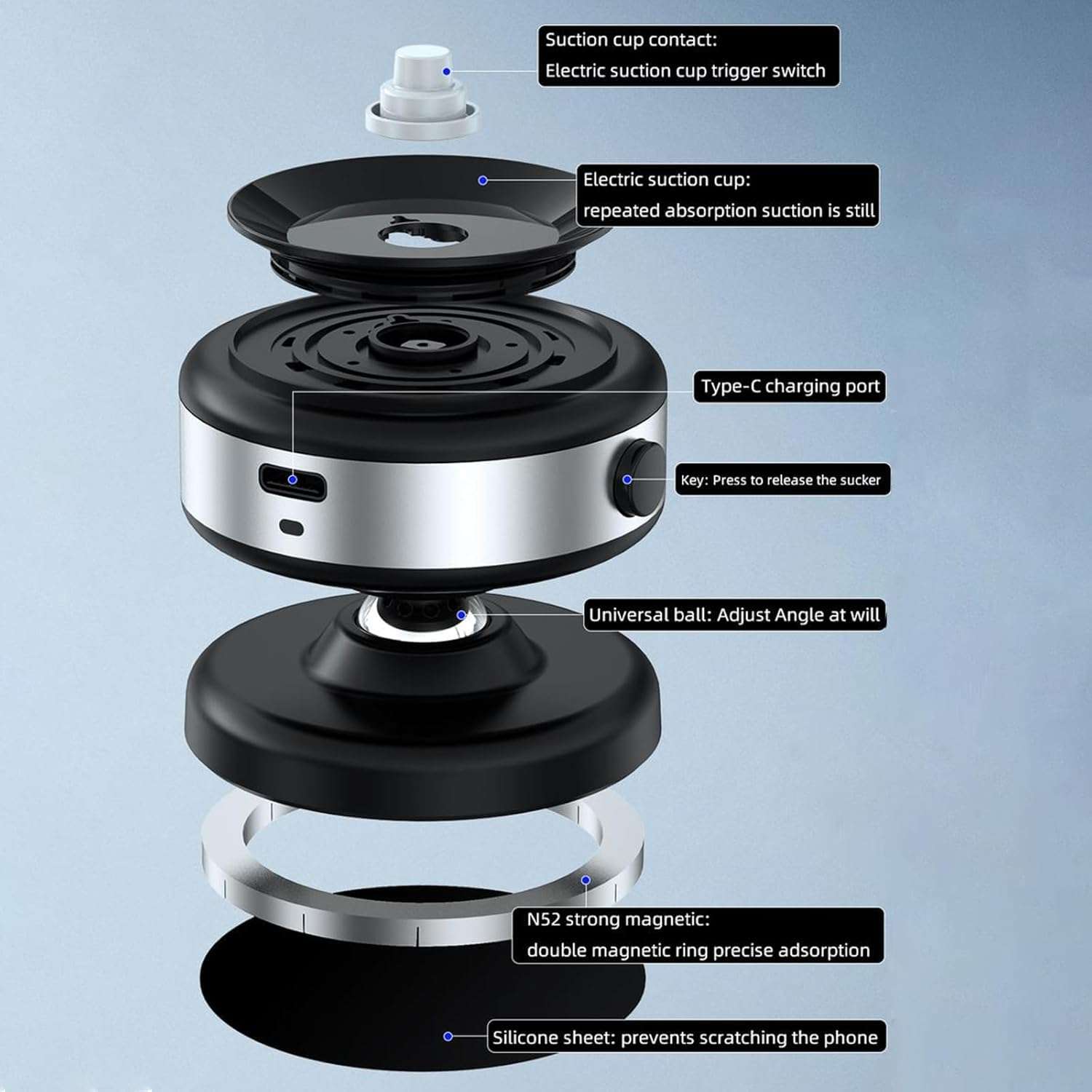 ruwanol Orbicam Magnetic Mini Security Camera, Pixicam Magnetic Mini Security Camera, Magnetic Mini Security Camera, Mini 1080p HD Wireless Magnetic Security Camera, App for Home Indoor Outdoor 5