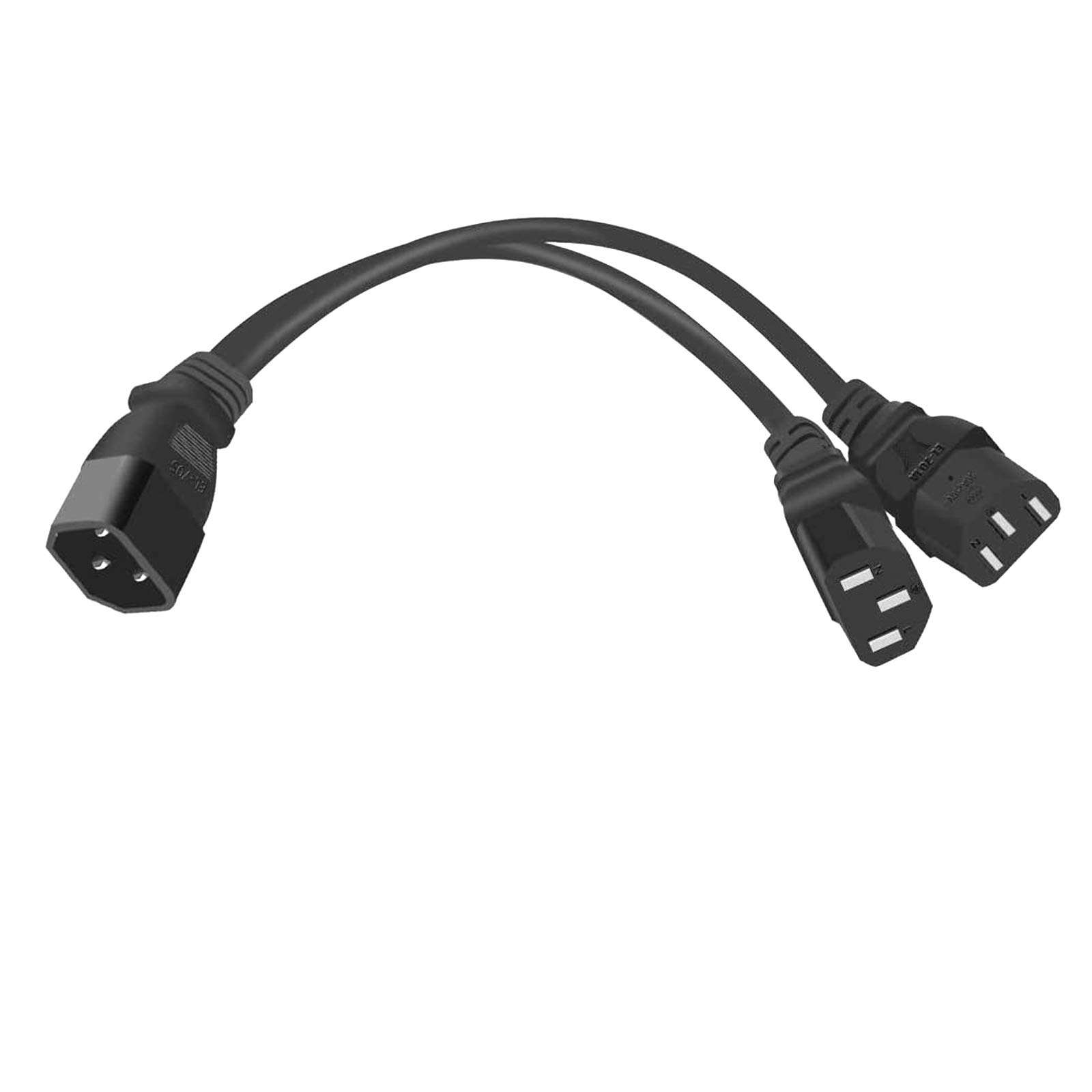 UPS Server C14 to 2 x C13 Y Splitter Adapter Extension Power Cable Cord 30cm 1