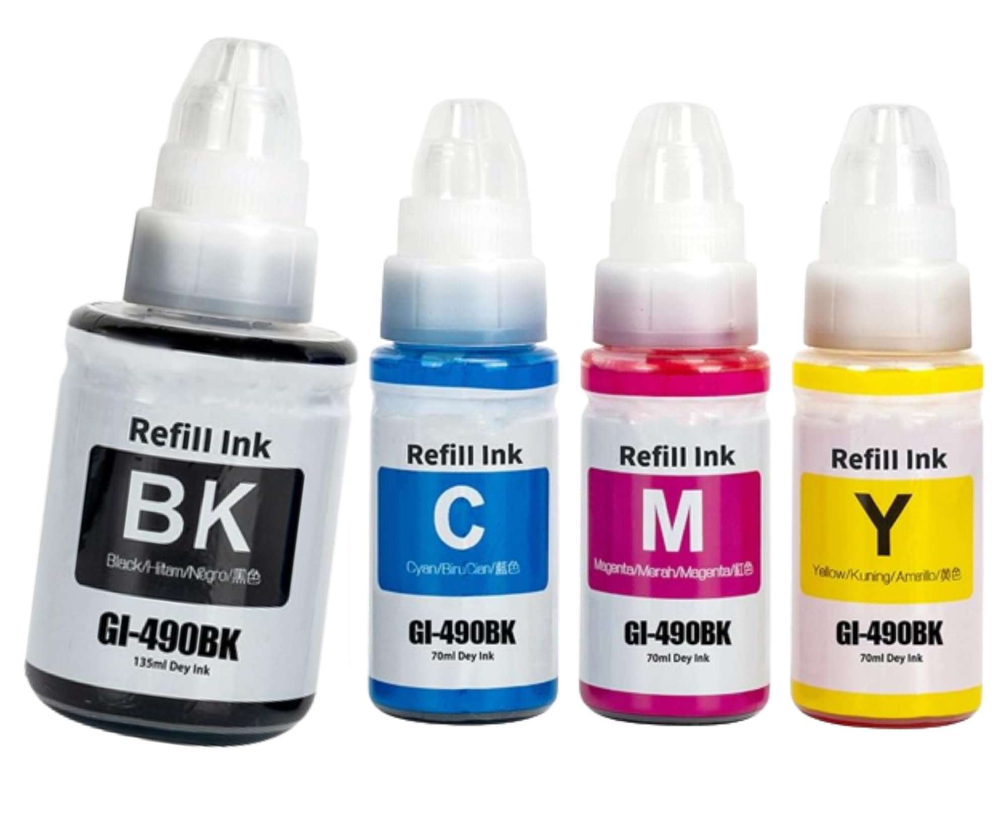 ANG Ink for canonn g2012 Refill Ink g Series Ink Compatible for g2010 Printer Ink g2000 Printer Ink Bottle B/C/Y/M (New)