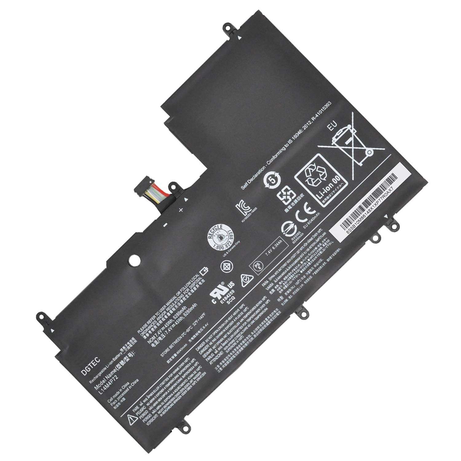 L14M4P72 45Wh New Laptop Battery for Lenovo Yoga3 14inch Yoga 3-1470 IdeaPad Yoga 700-14ISK Series L14S4P72 5B10K10224 5B10K10226 5B10G75095 5B10G84689 1