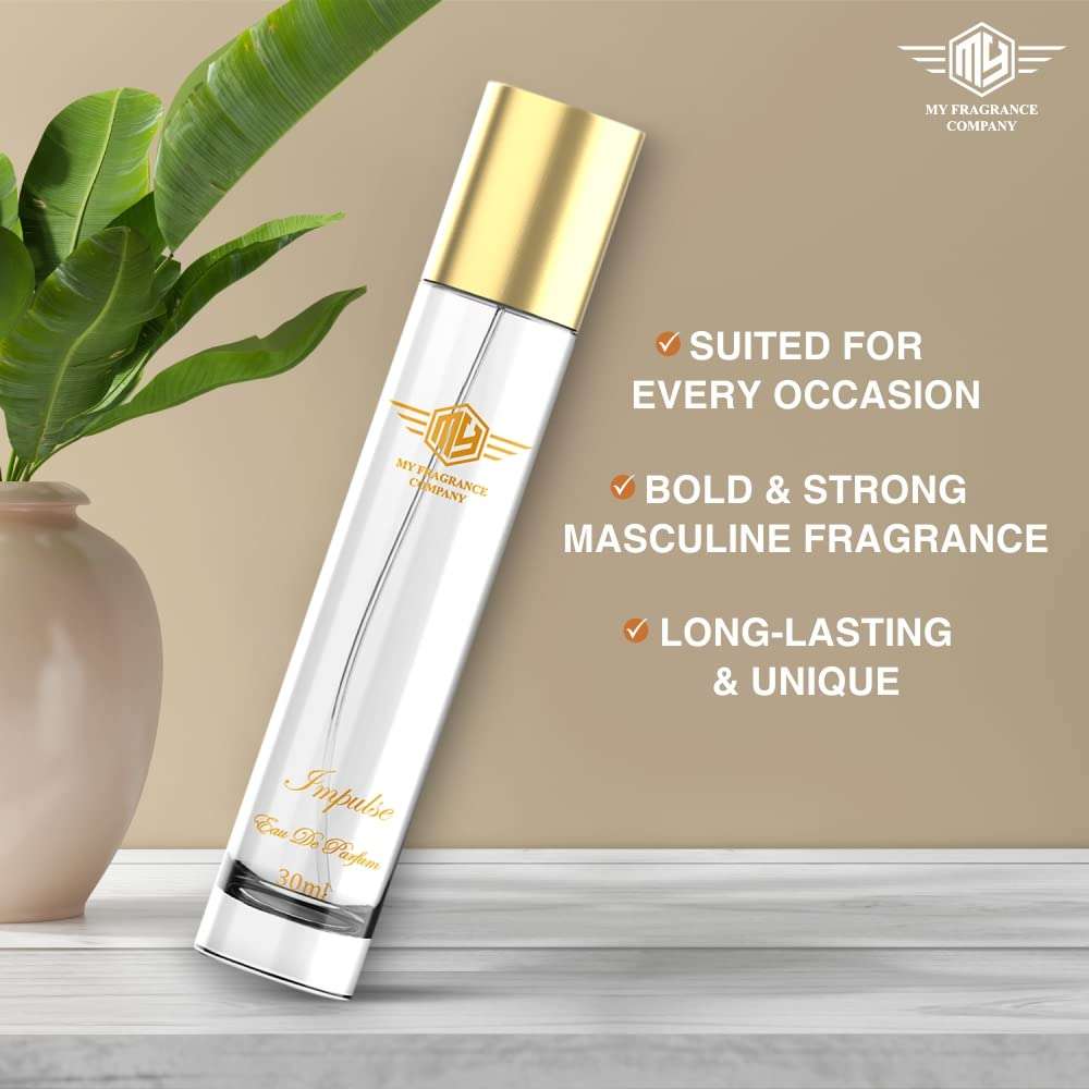 MY FRAGRANCE Fragrant Perfume for Men ’s Perfume Long-lasting Fresh and Soothing Fragrance | Perfume for Gift Men's Premium Soft Perfume | Luxury Long Lasting Fragrance Spray (60 ML, Impulse) 5