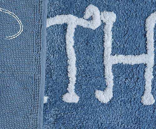 AEROHAVEN Modern Anti Slip Bathmat (Aqua, Microfiber, 50 cm x 80 cm) 5