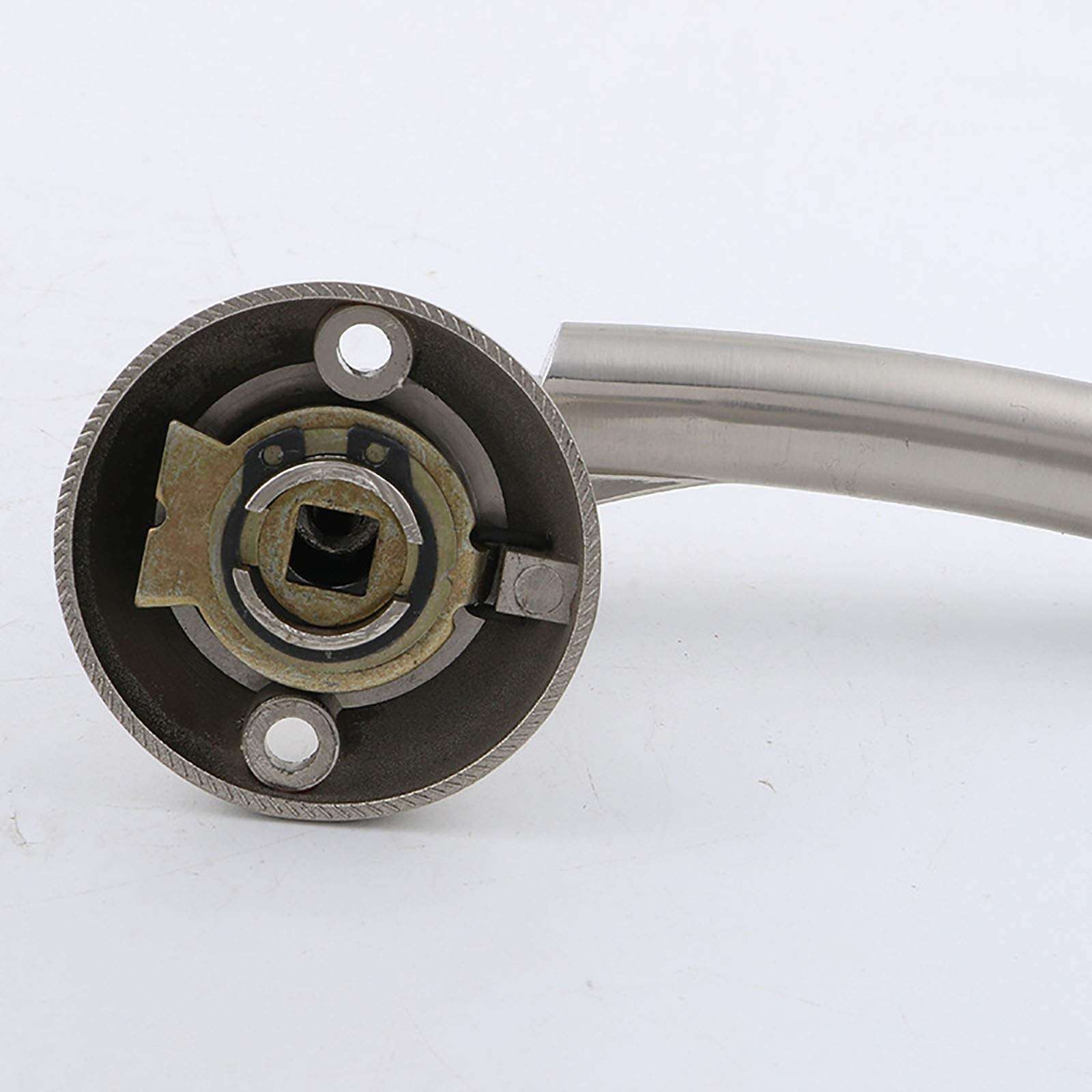 ZHFRC Door Handle Lever Zinc Alloy Three-bar Handle Lock for Bedroom Room Hotel Alloy Office Furniture Interior Door Lock Easy to Install (Color : Silver, Size : One Size) 4