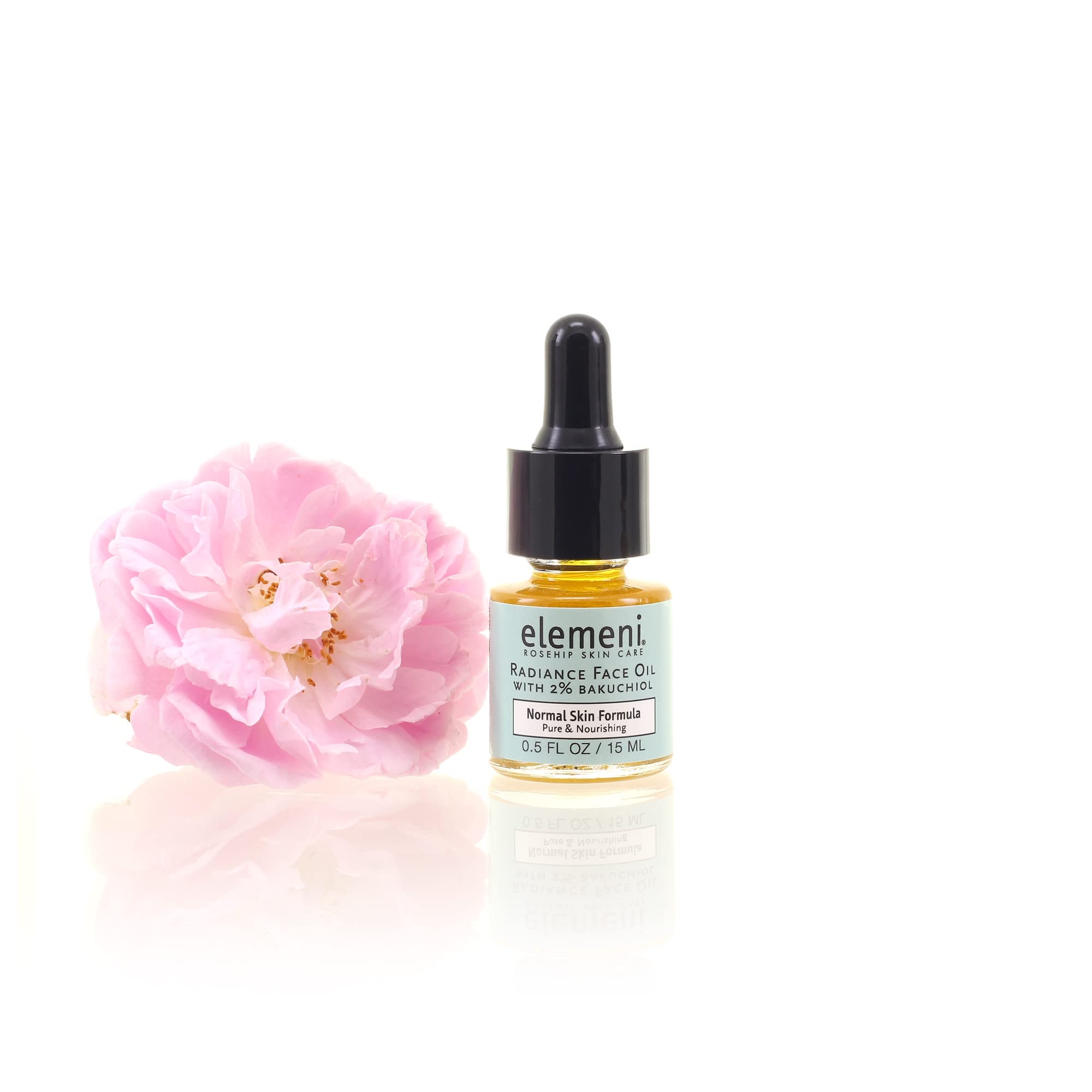 elemeni Radiance Face Oil for Normal Complexion, 0.5 fl oz, Authentic Rosehip Seed Oil Refines Fine Lines & Wrinkles with Natural Source Retinoic Acid, Pure Bulgarian Rose, Organic, Anti-Aging, Vegan 5