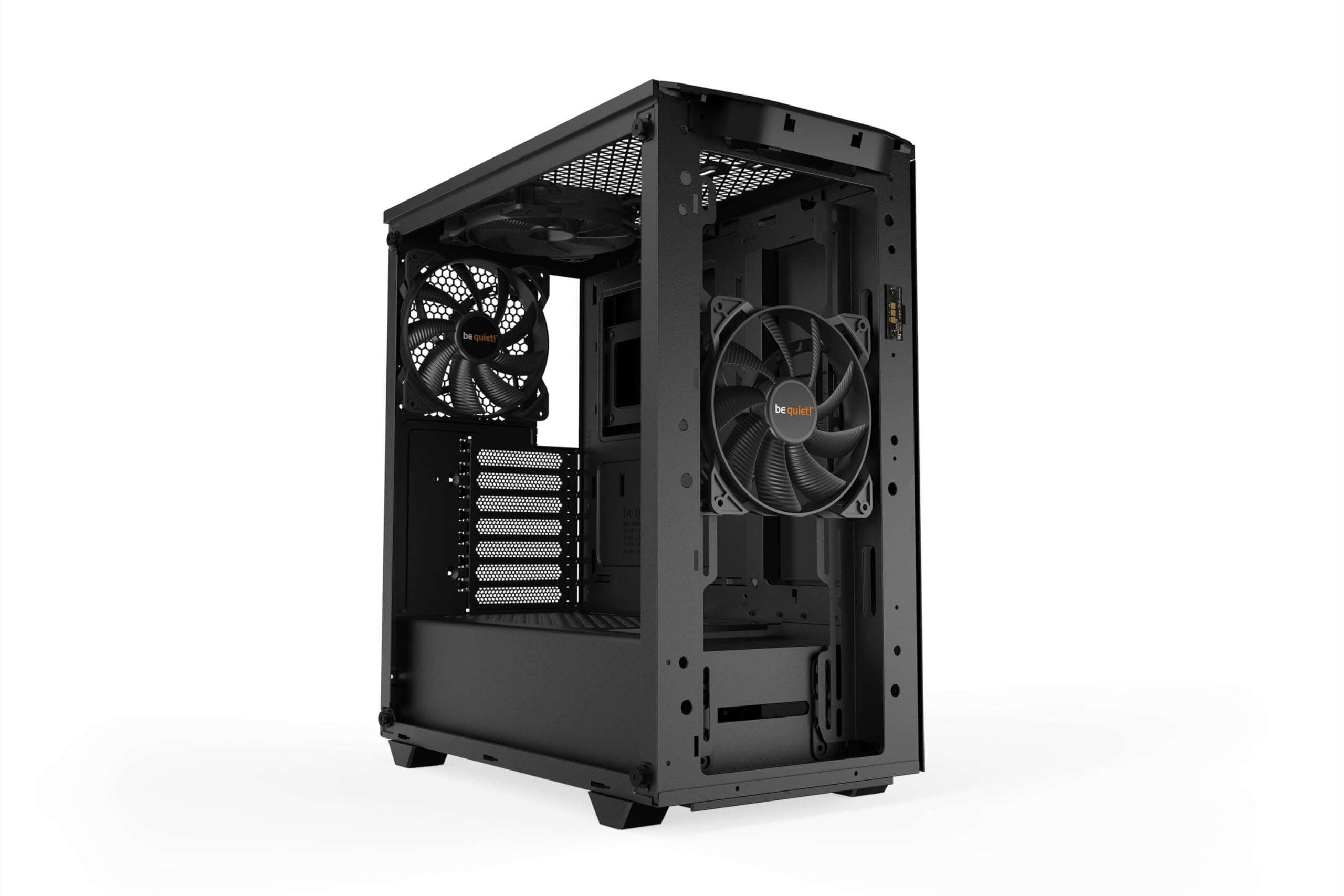 be quiet! Pure Base 500DX ATX Mid Tower PC case | ARGB | 3 Pre-Installed Pure Wings 2 Fans | Tempered Glass Window | Black | BGW37 3