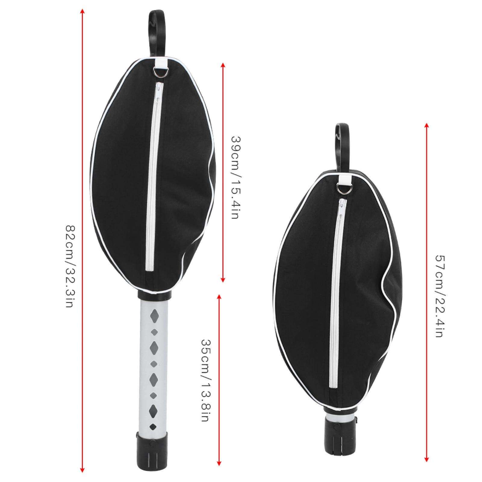 Golf Ball Retriever Tool, Extendable Telescopic Waterproof Golf Ball Picker Upper 80 Balls with Aluminium Tube Shag Bag for Golf Gift 5