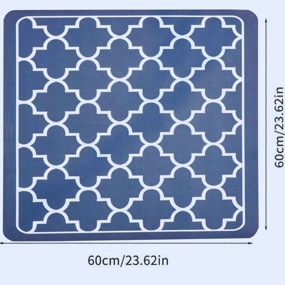 Homecloud Non-Slip Washing Machine Mat – Durable Waterproof Protective Cover for Washer & Dryer, Dust-Resistant Mat Ideal for Laundry Room & Kitchen Appliances (Navy) 5