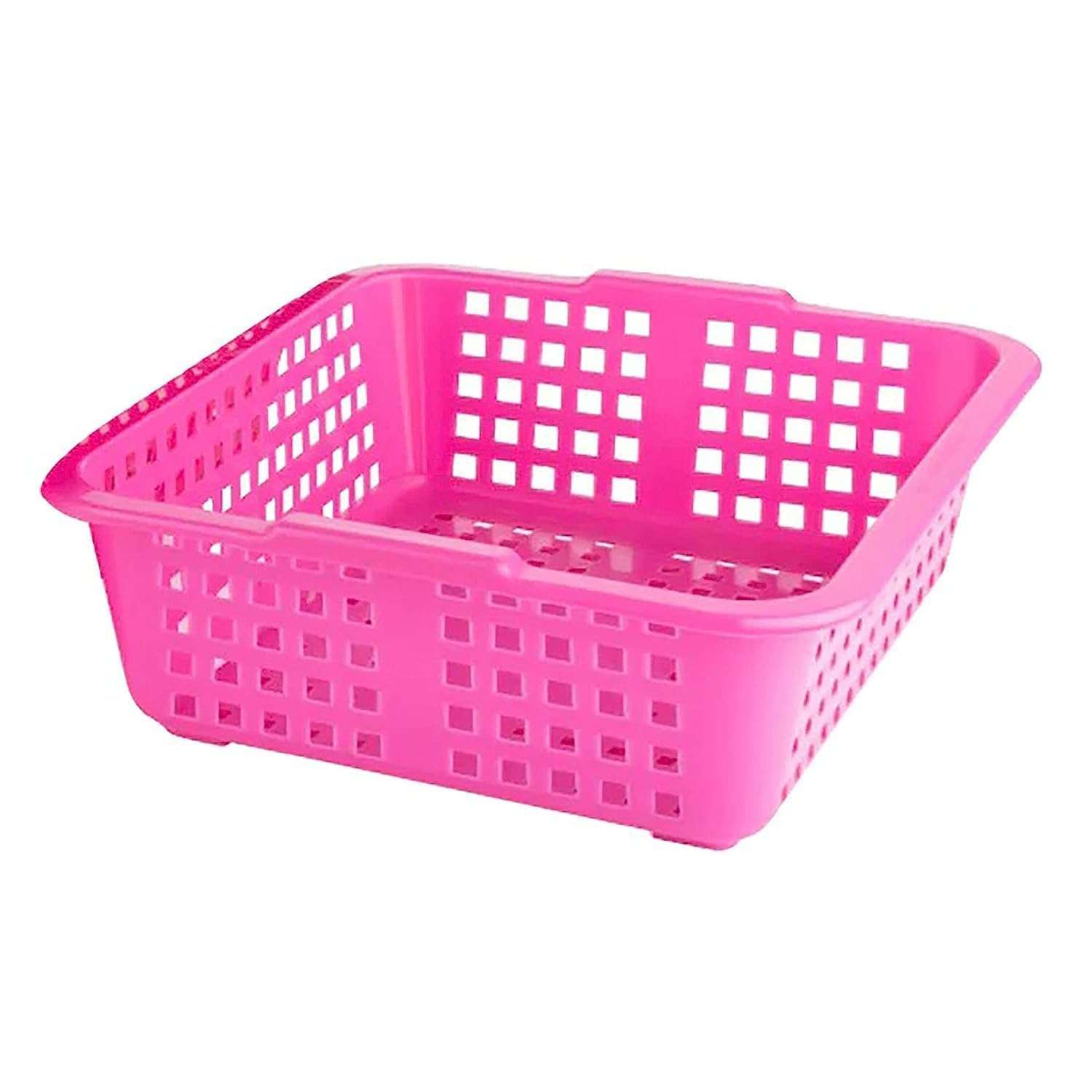 Oblivion Plastic Small Size Cane Fruit Baskets Durable Lightweight Storage Basket Stylish Multipurpose Organizer For Kitchen Dining Table Home Office Perfect For Fruits Vegetables Snacks And More 1