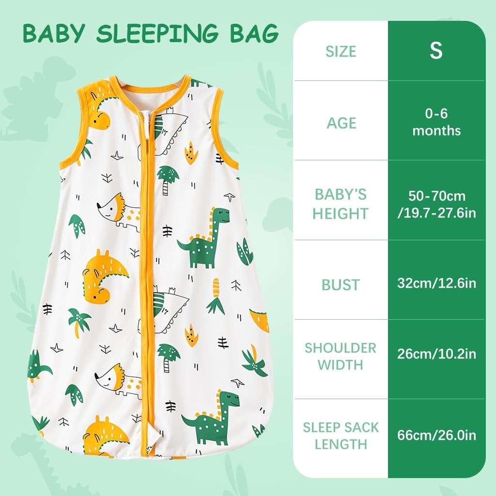 SNOWIE SOFT® Baby Swaddles for Newborns,100% Cotton Baby Swaddle Wrap for Newborns Arms Up Sleeping Blanket Zipping Sleeping Bag 4